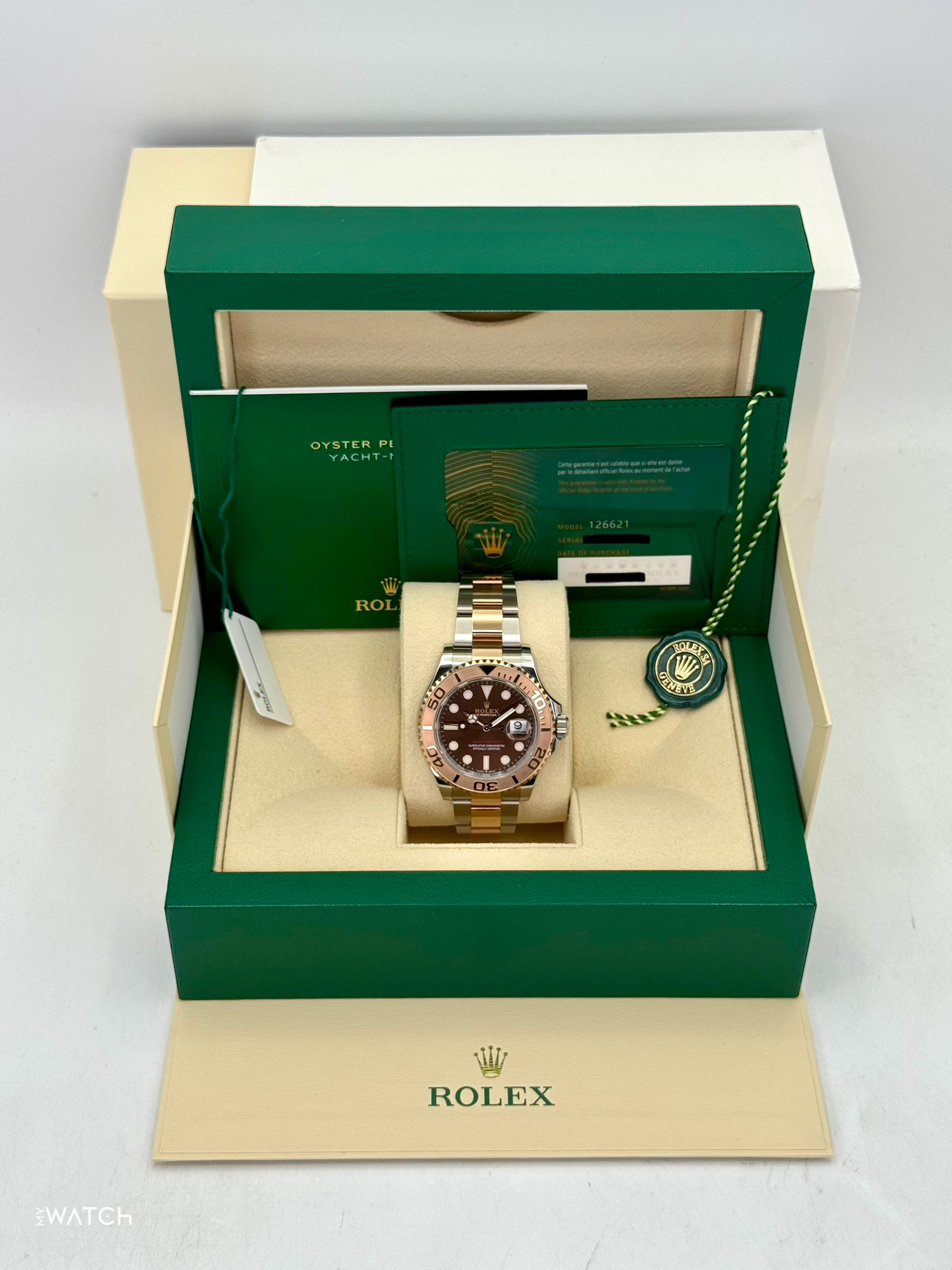 2023 Rolex Yacht-Master 40mm 126621 Two-Tone Chocolate Dial - MyWatchLLC