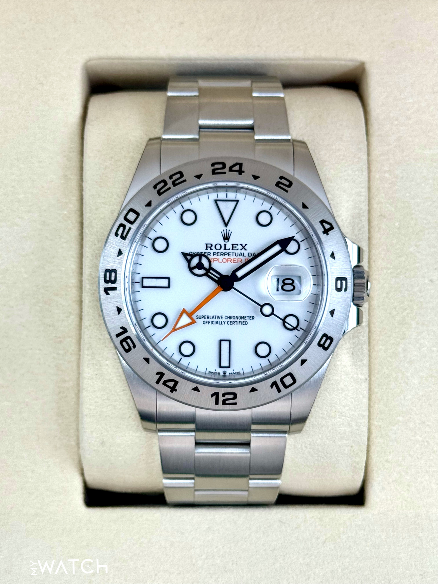 NEW 2025 Rolex Explorer II 42mm 226570 Polar White Dial - MyWatchLLC