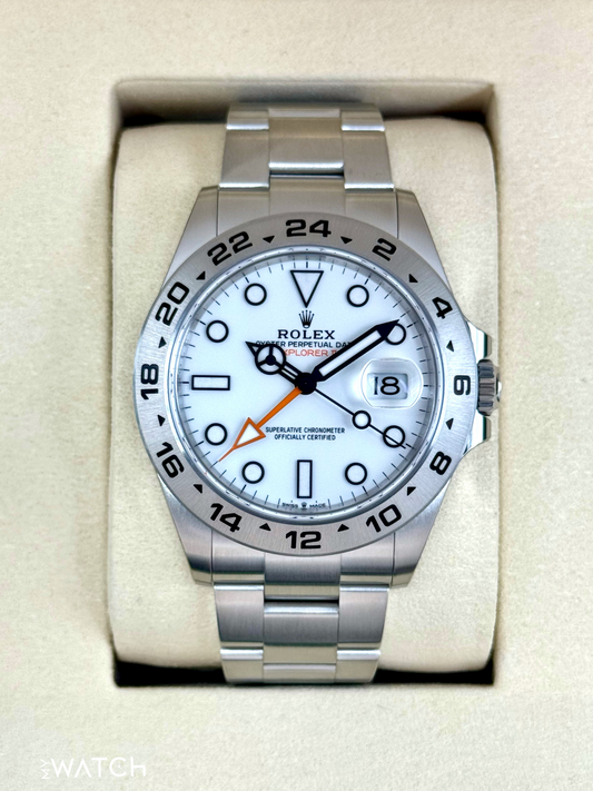 NEW 2025 Rolex Explorer II 42mm 226570 Polar White Dial - MyWatchLLC