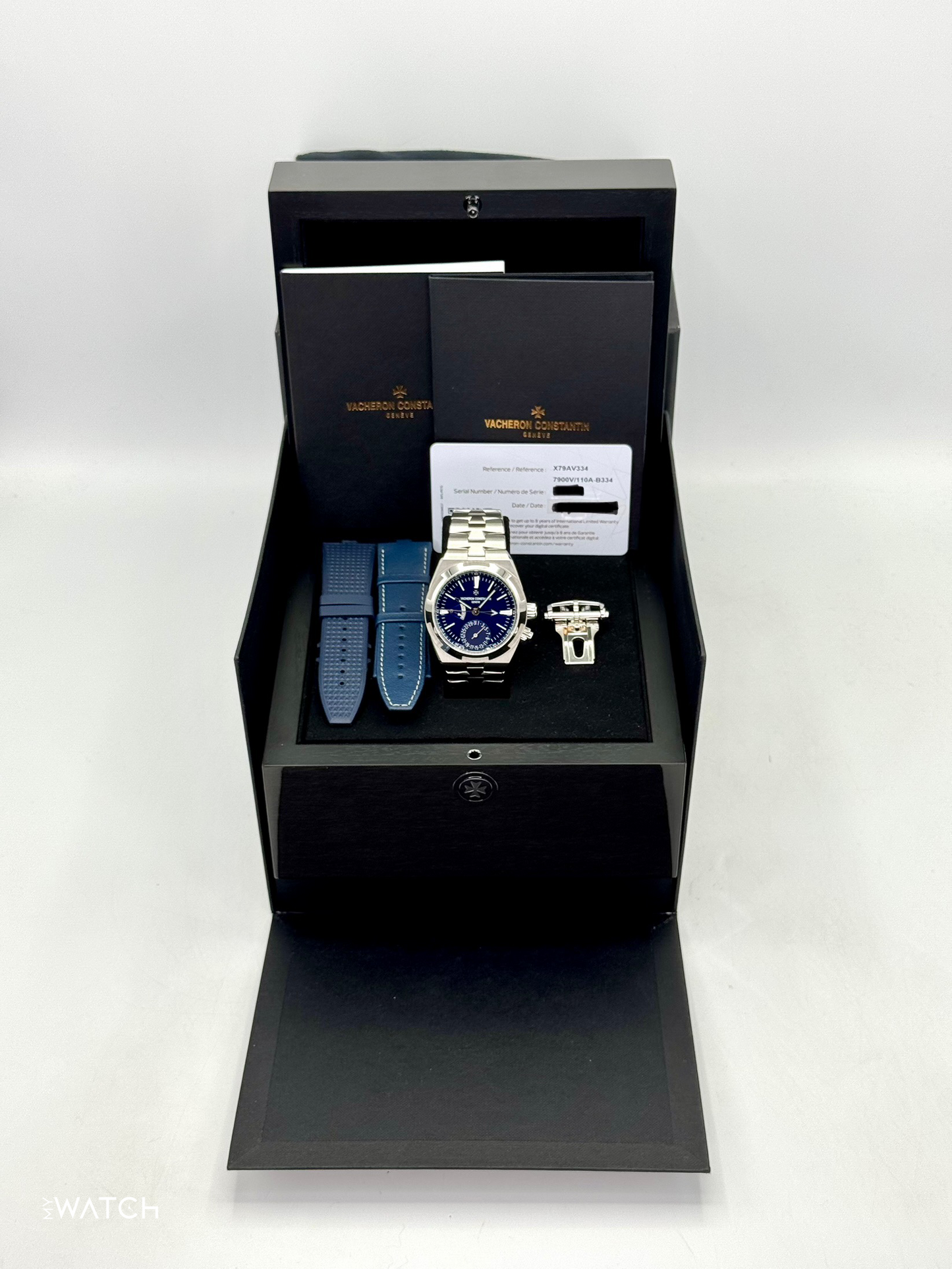 2023 Vacheron Constantin Overseas Dual Time 41mm 7900V Blue Dial - MyWatchLLC