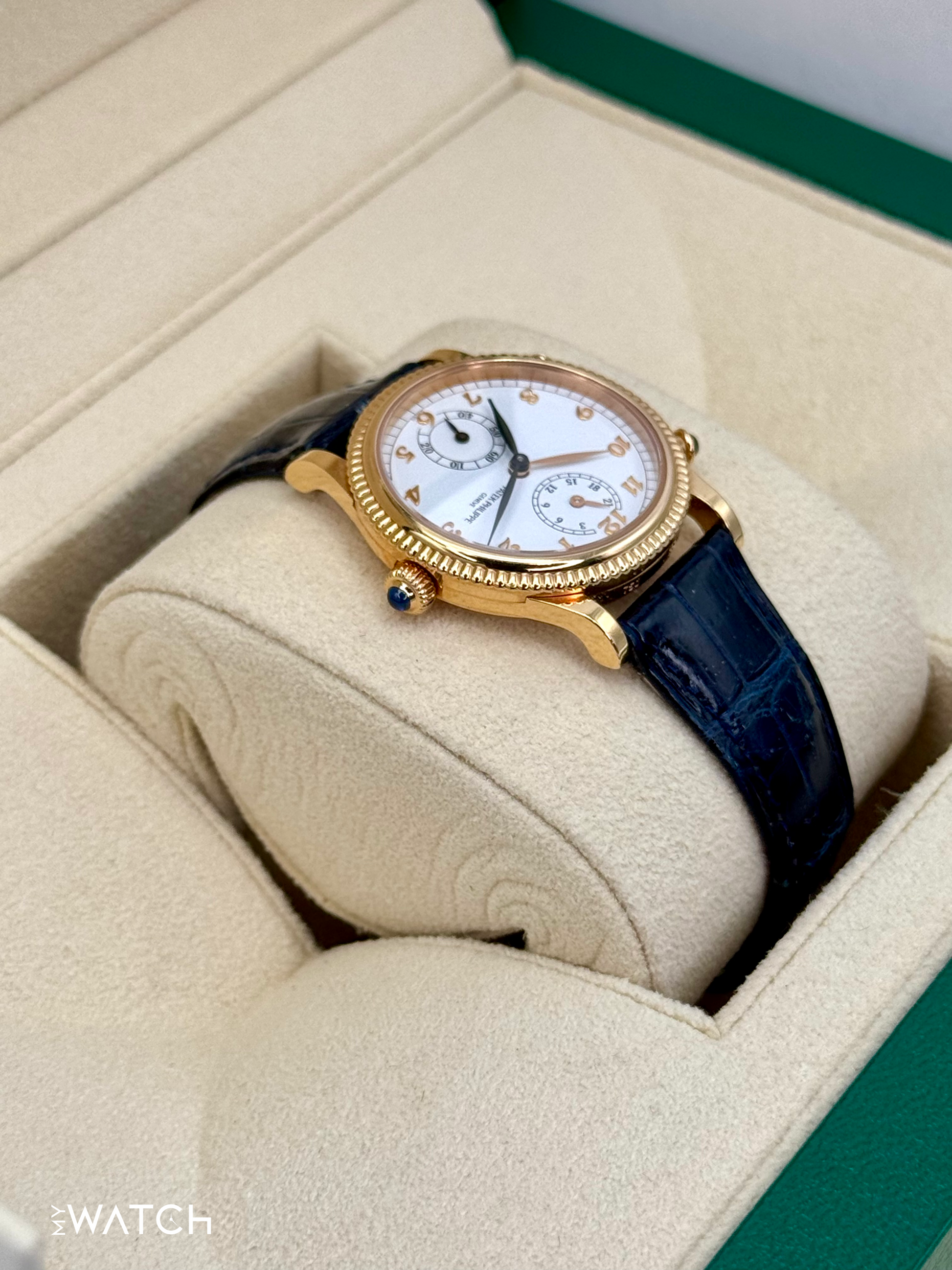 2002 Patek Philippe Travel Time 18k 29mm 4864R Yellow Gold White Dial - MyWatchLLC