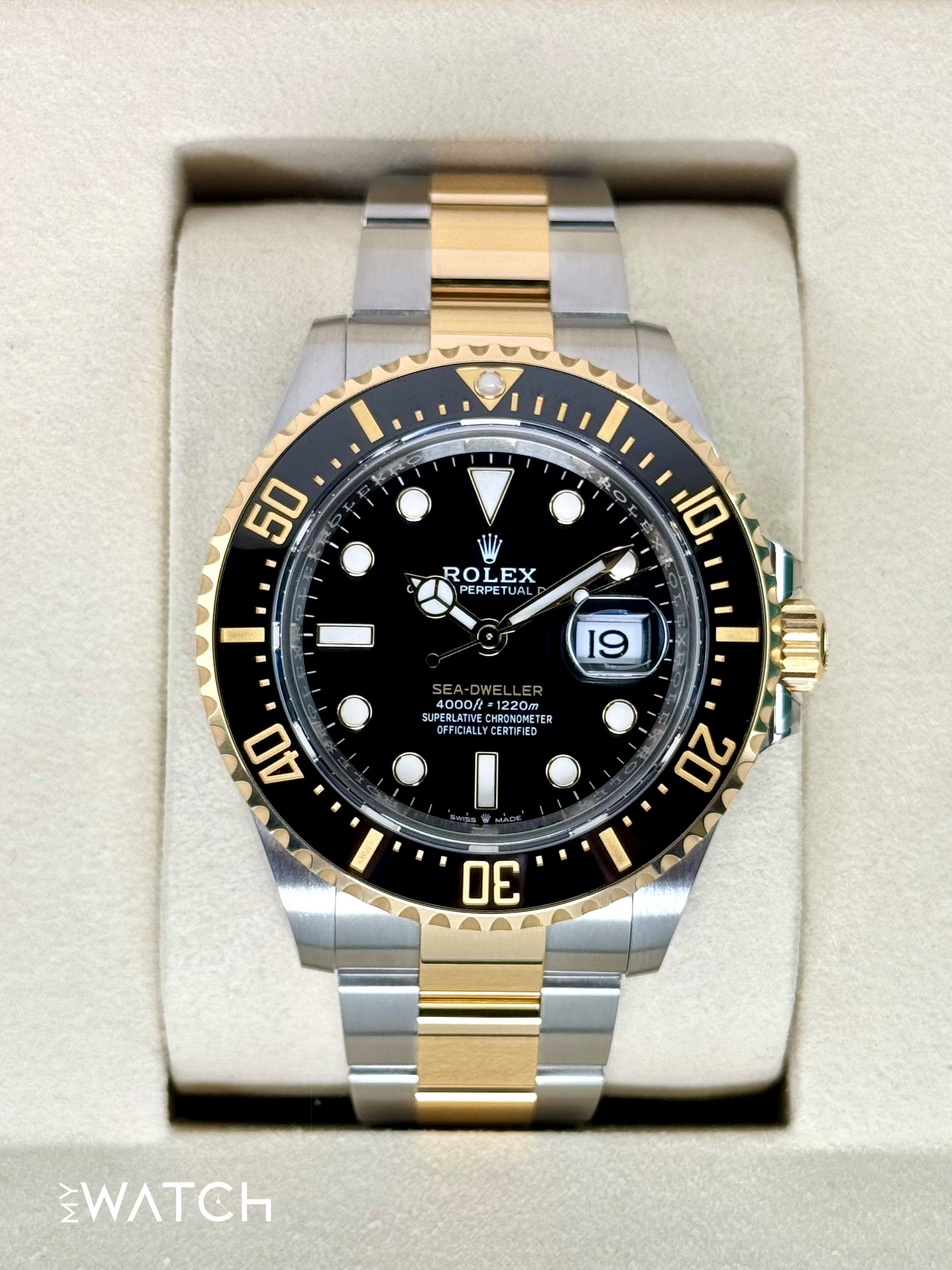 New 2025 Rolex Sea-Dweller 43mm 126603 Two-Tone Black Dial - MyWatchLLC
