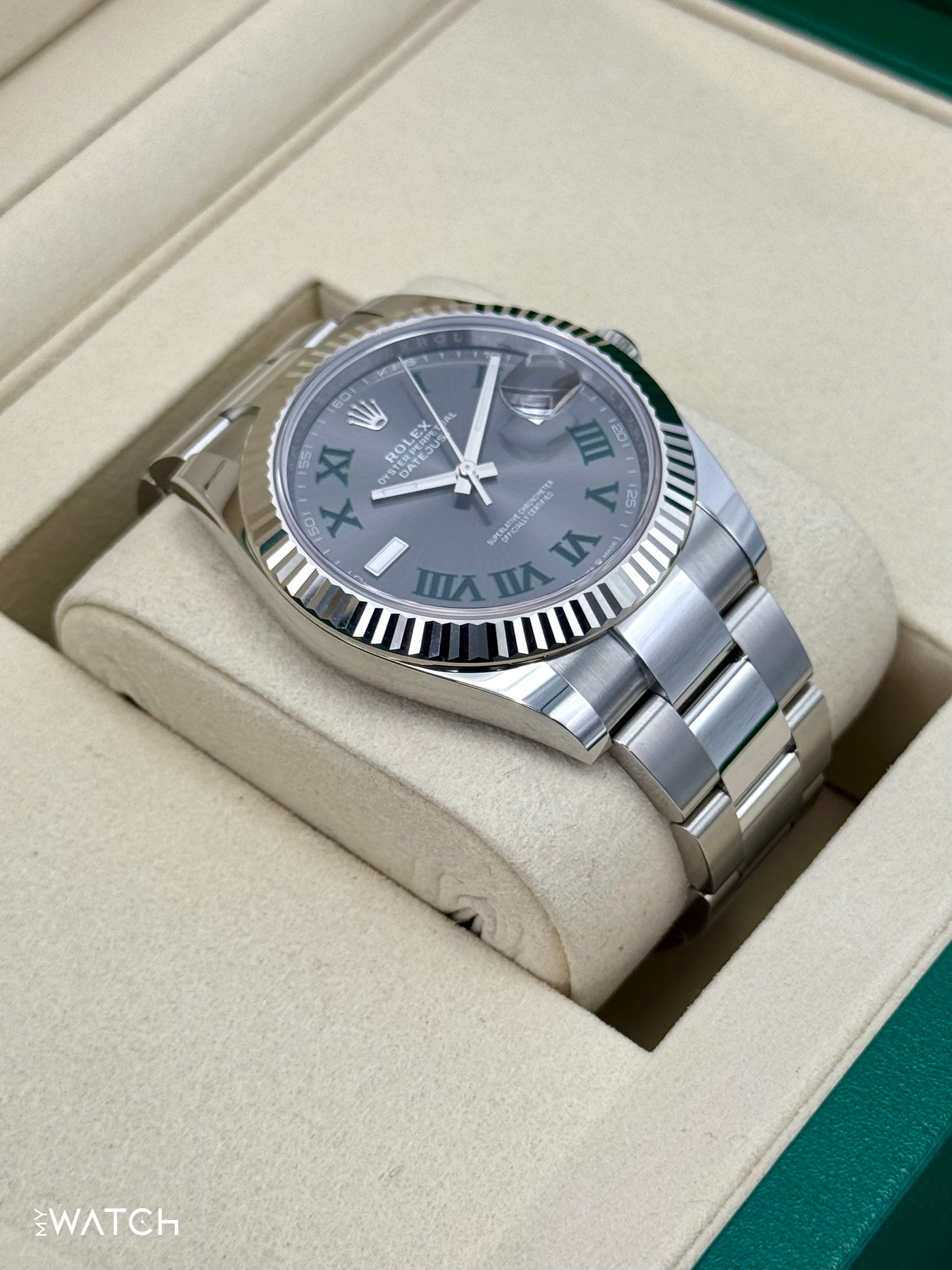 NEW 2025 Rolex Datejust 41mm 126334 Oyster Wimbledon Dial - MyWatchLLC