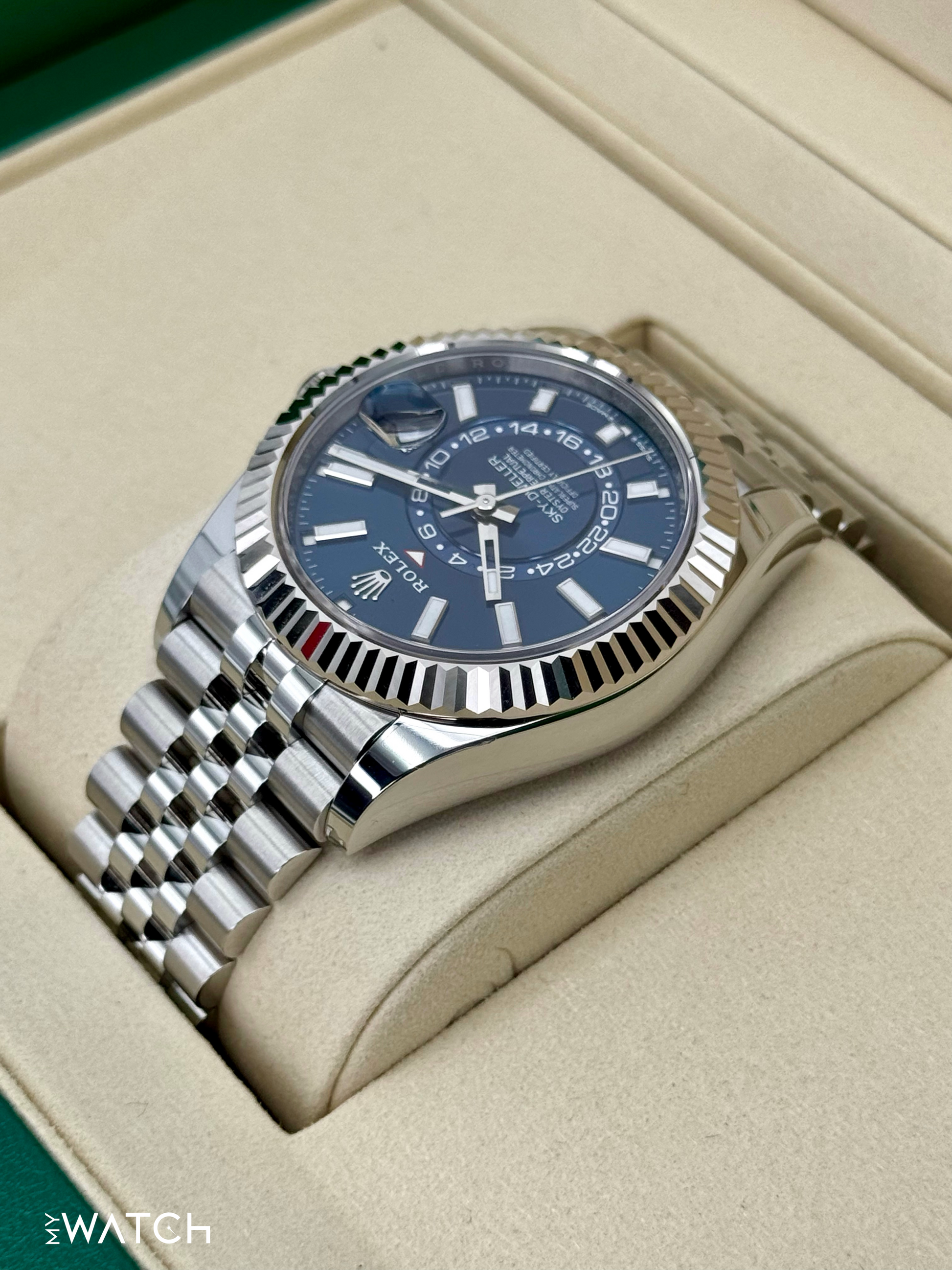 NEW 2025 Rolex Sky-Dweller 42mm 336934 Jubilee Blue Dial - MyWatchLLC