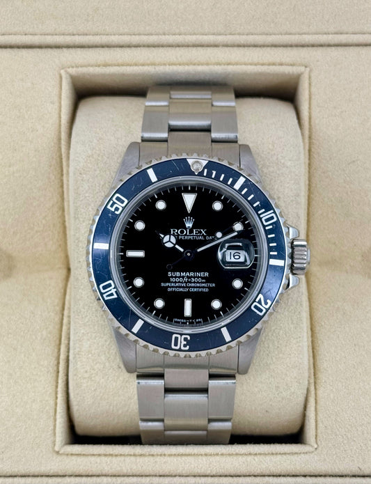 1985 Rolex Submariner 40mm 16800 Stainless Steel Black Dial - MyWatchLLC