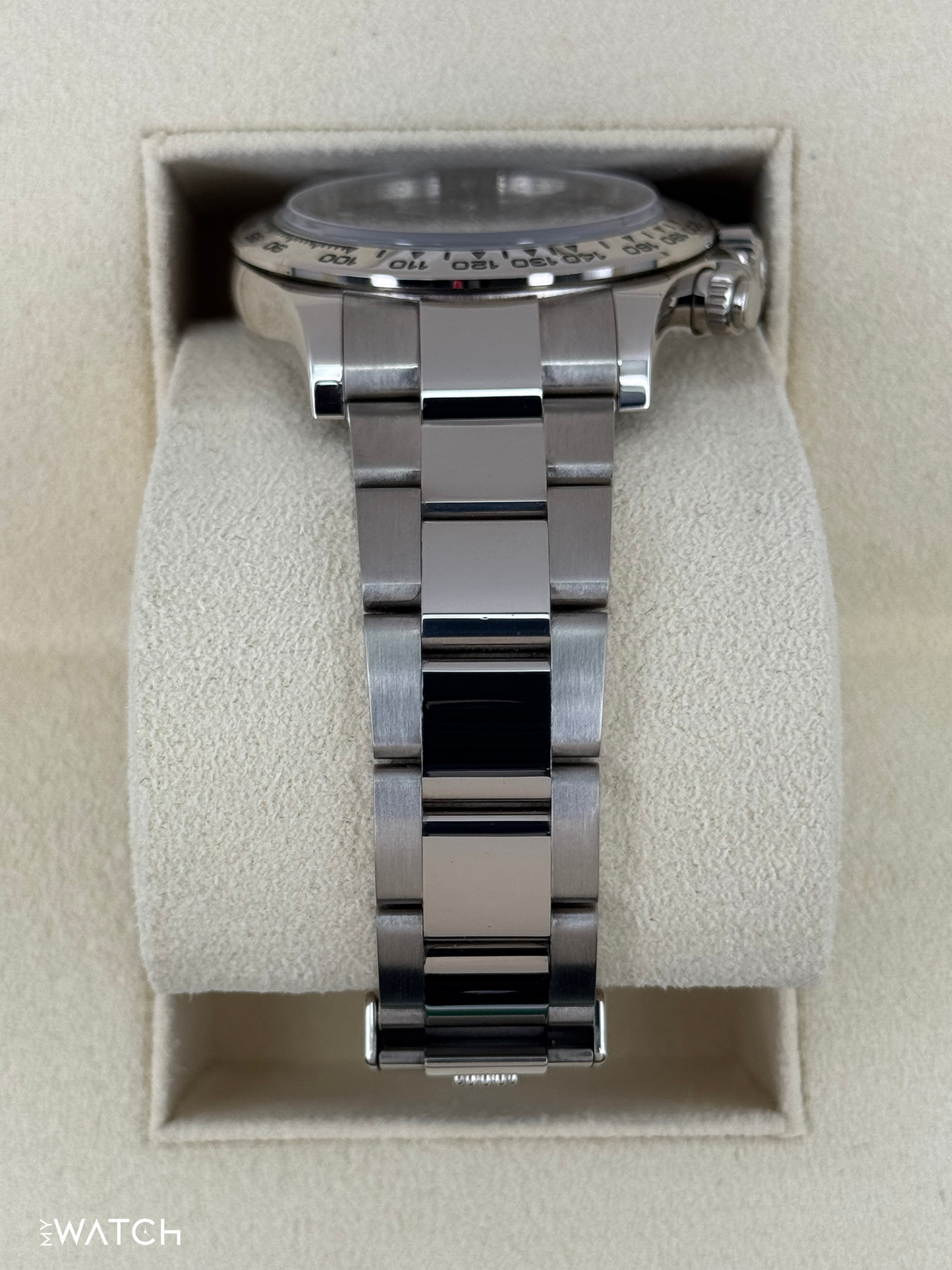 2019 Rolex Daytona 40mm 116509 White Gold Silver Ghost Dial - MyWatchLLC