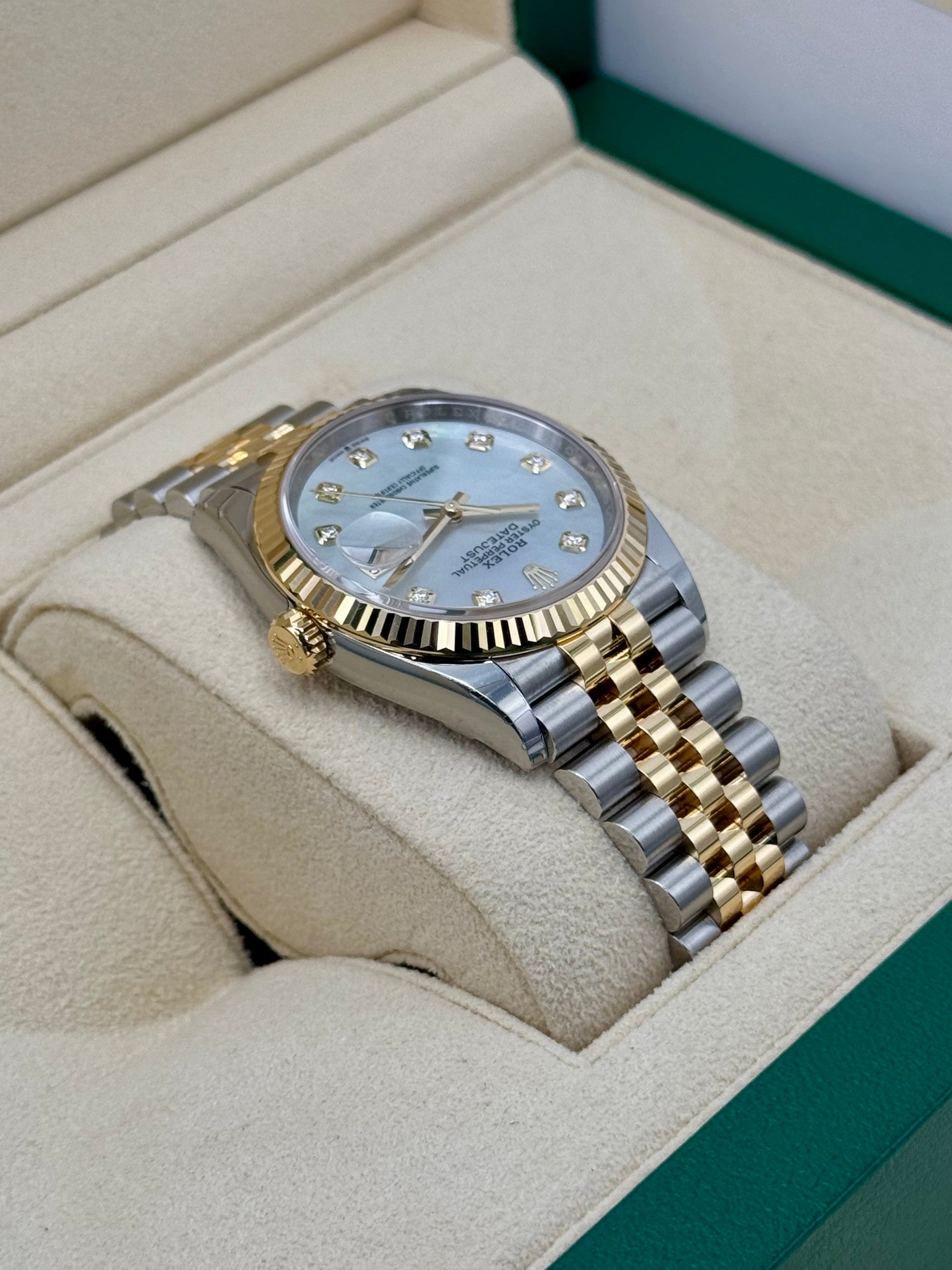 NEW 2024 Rolex Datejust 36mm 126233 Mother of Pearl Diamond Dial - MyWatchLLC
