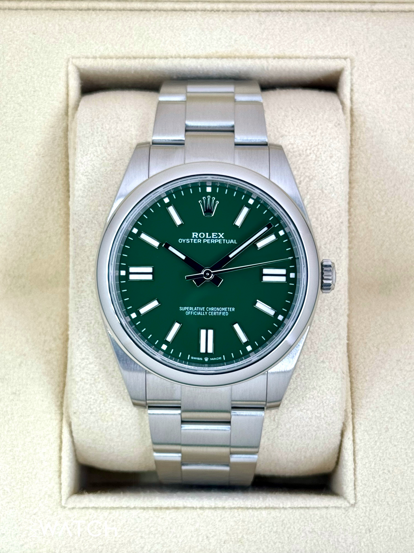 2024 Rolex Oyster Perpetual 41mm 124300 Green Dial - MyWatchLLC