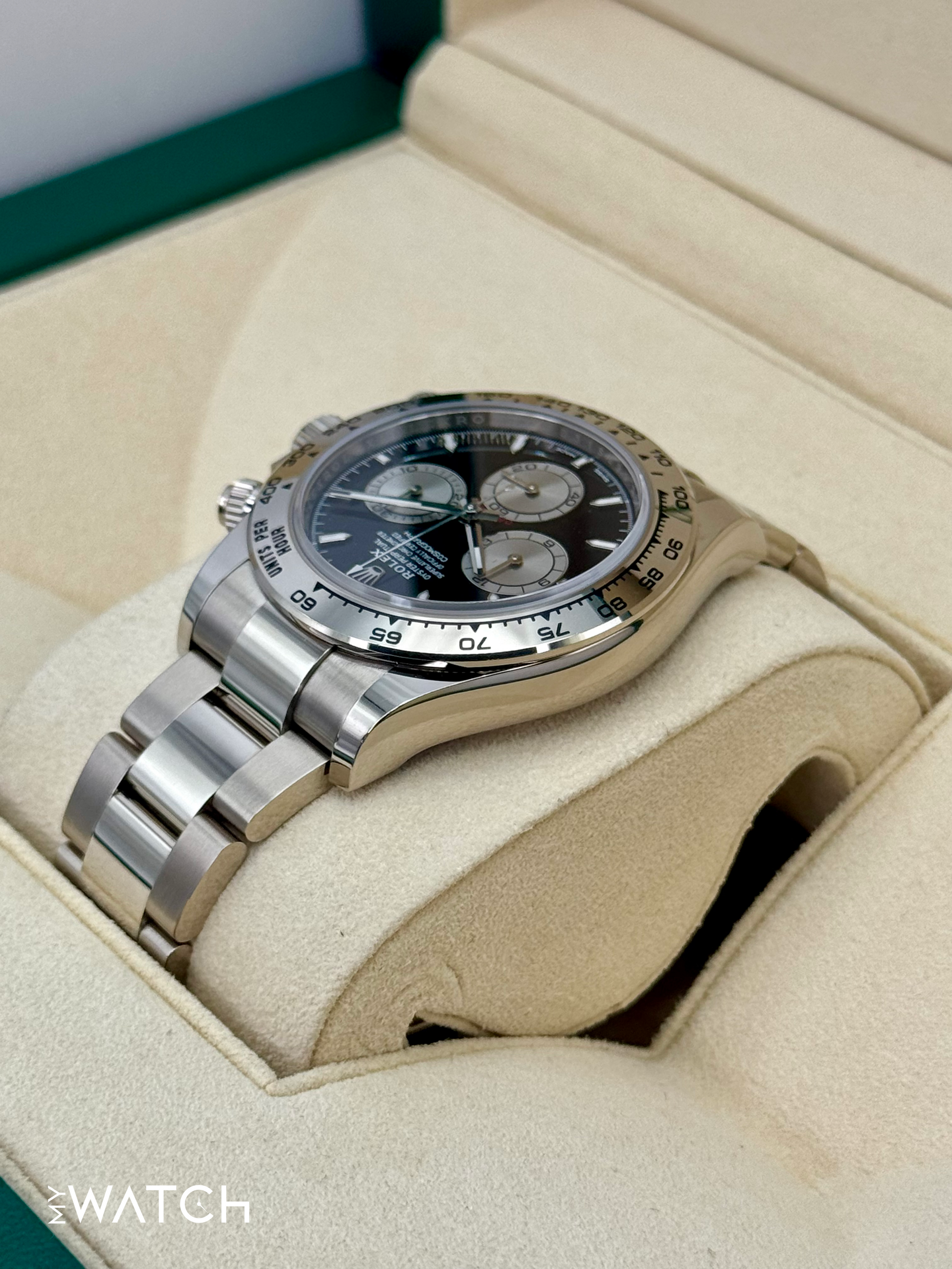 2023 Rolex Daytona 40mm 126509 White Gold Black Dial - MyWatchLLC