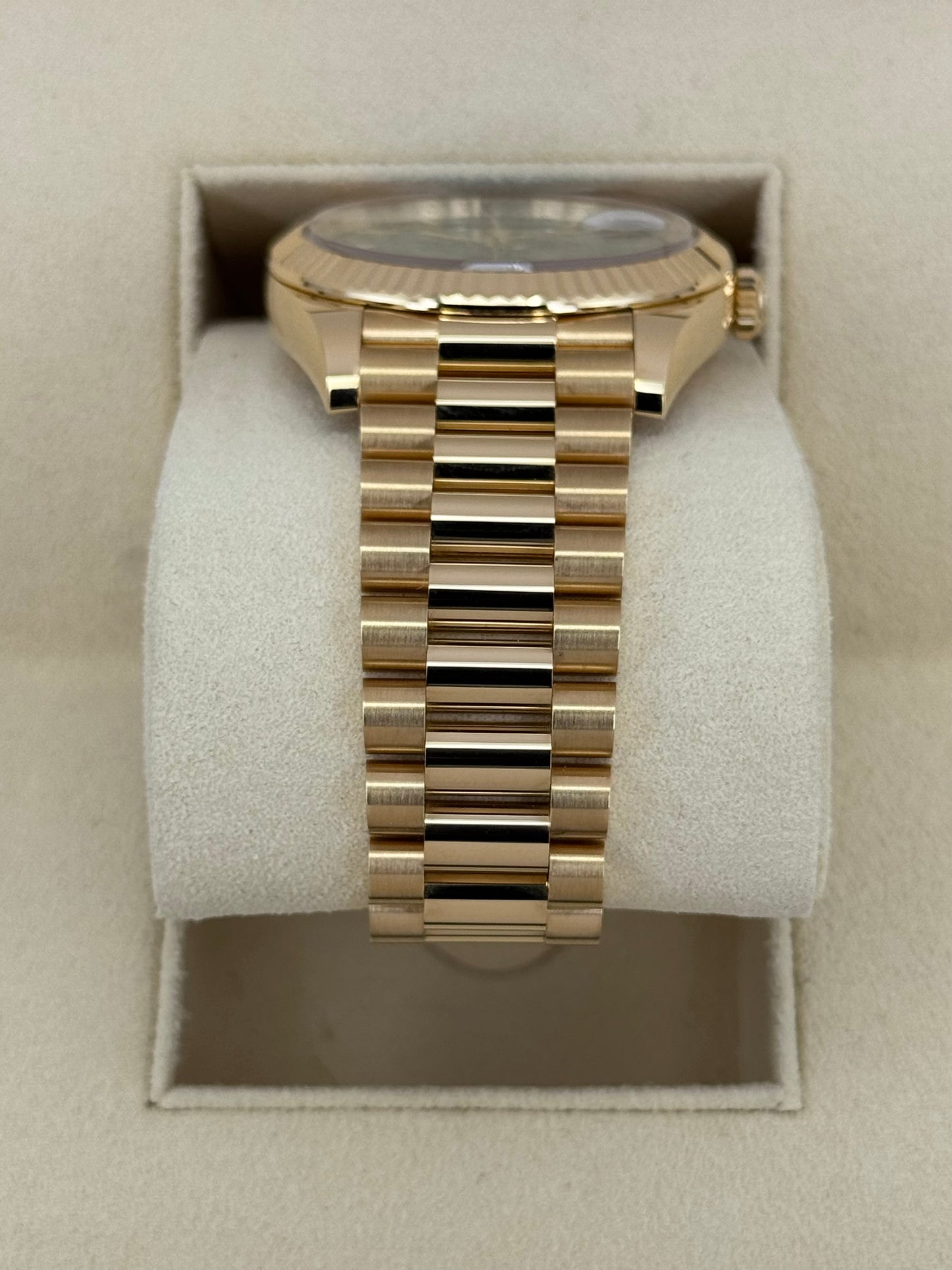 2023 Rolex Day-Date 40mm 228238 Arabic Calendar Green Dial - MyWatchLLC