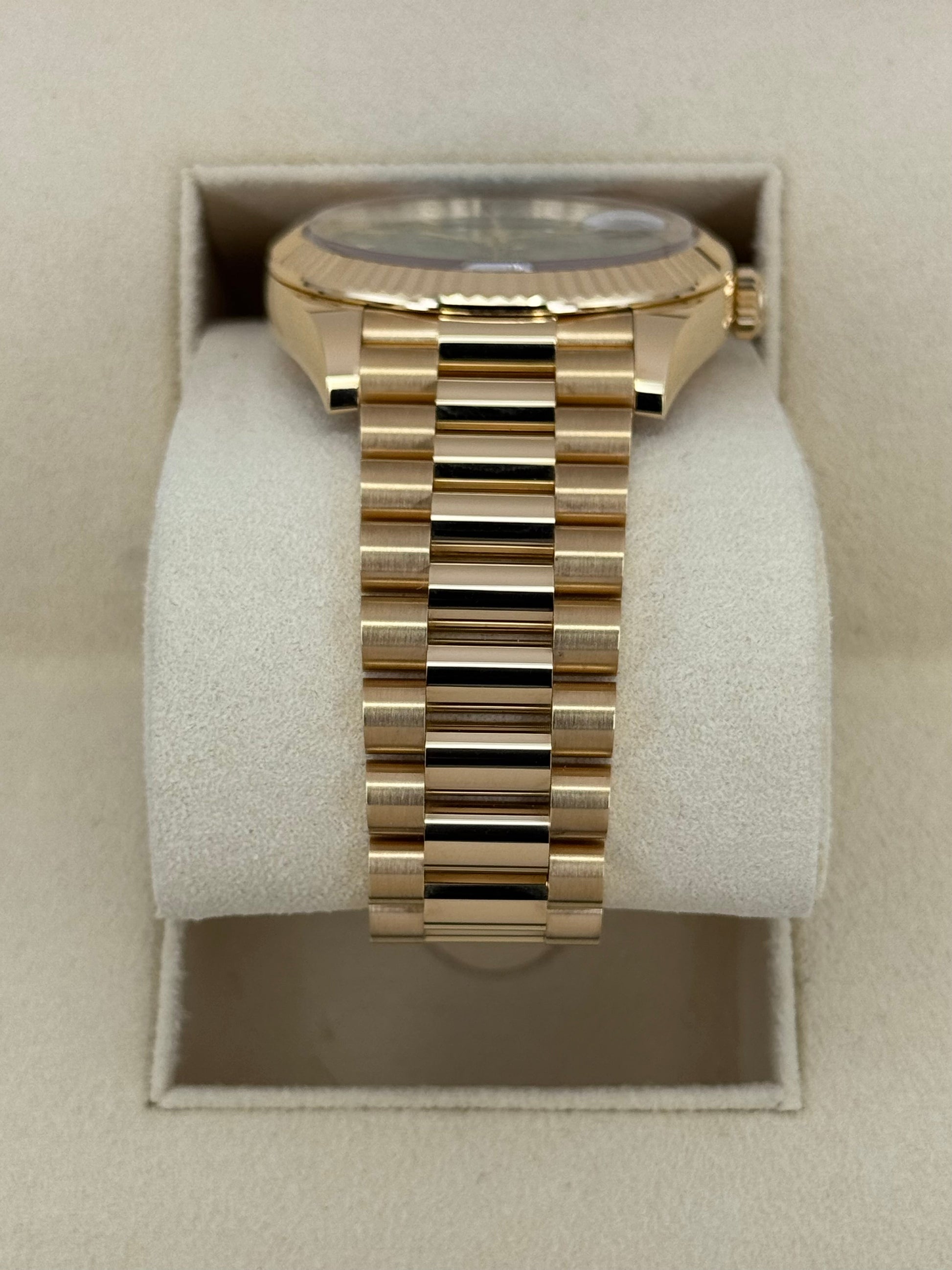 2023 Rolex Day-Date 40mm 228238 Arabic Calendar Green Dial - MyWatchLLC