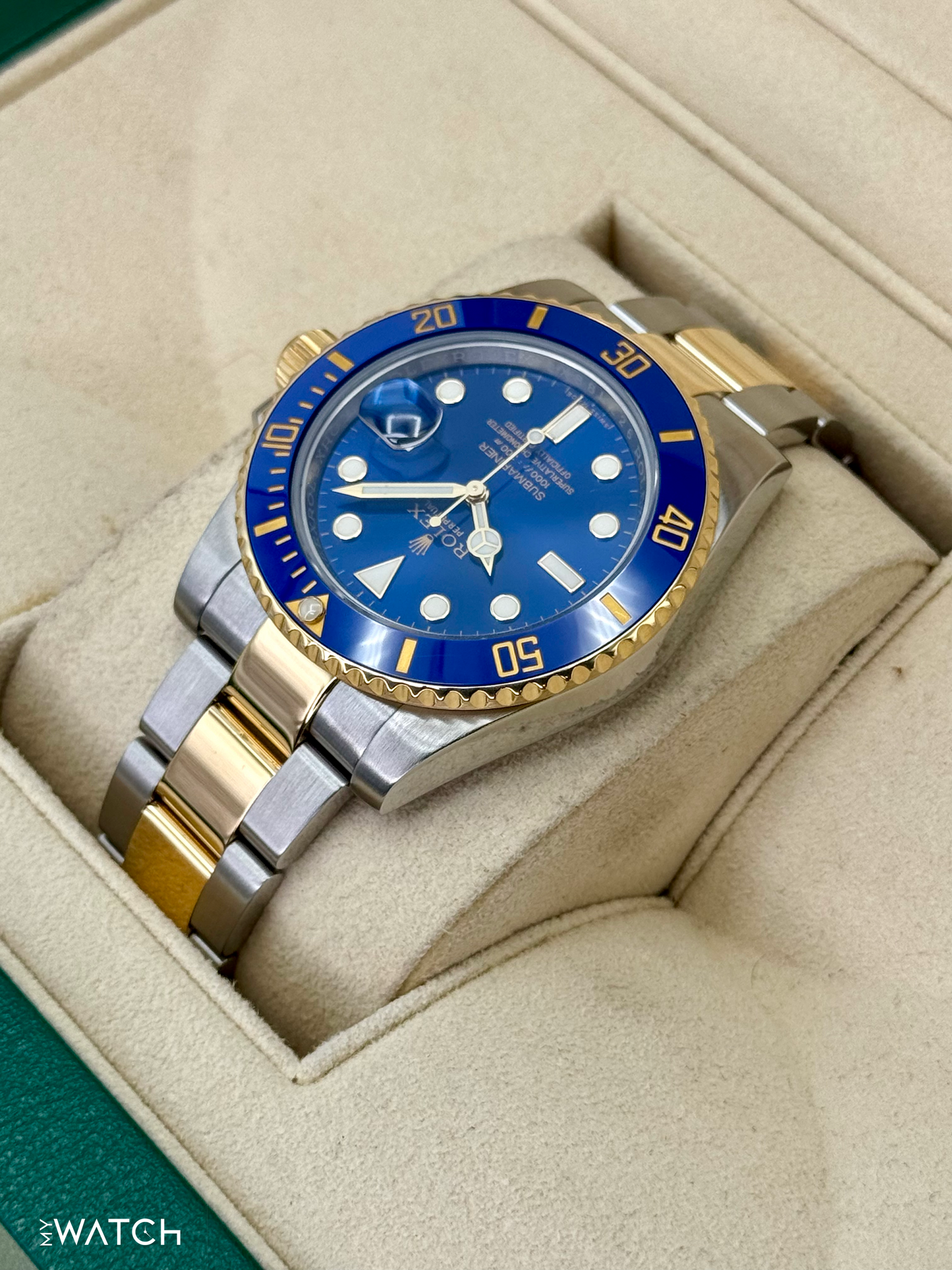 2016 Rolex Submariner "Bluesy" 40mm 116613LB Two-Tone Blue Dial - MyWatchLLC