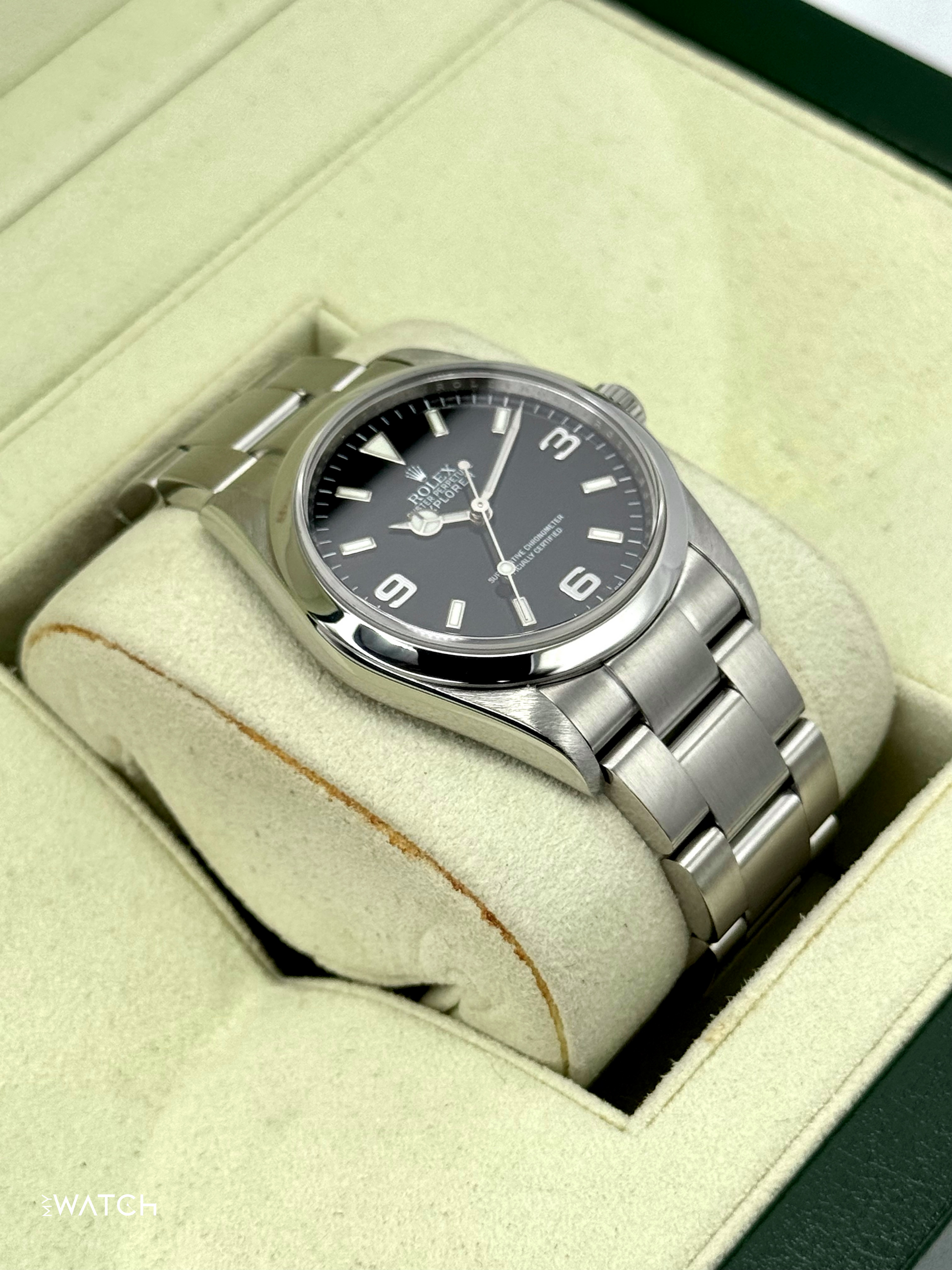 2013 Rolex Explorer 36mm 114270 Stainless Steel Black Dial - MyWatchLLC