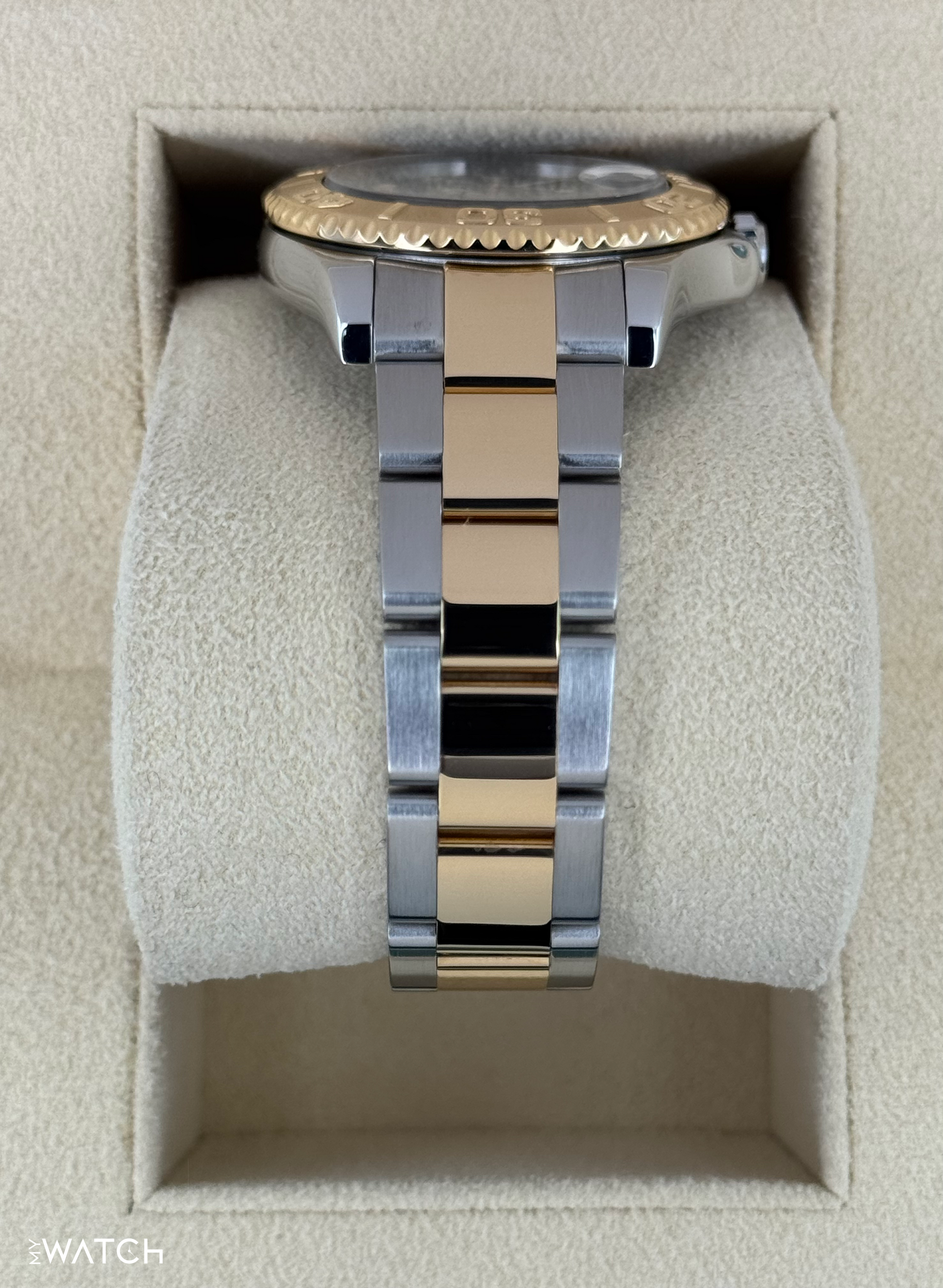 1999 Rolex Yacht-Master 35mm 68623 Two-Tone Blue Dial - MyWatchLLC