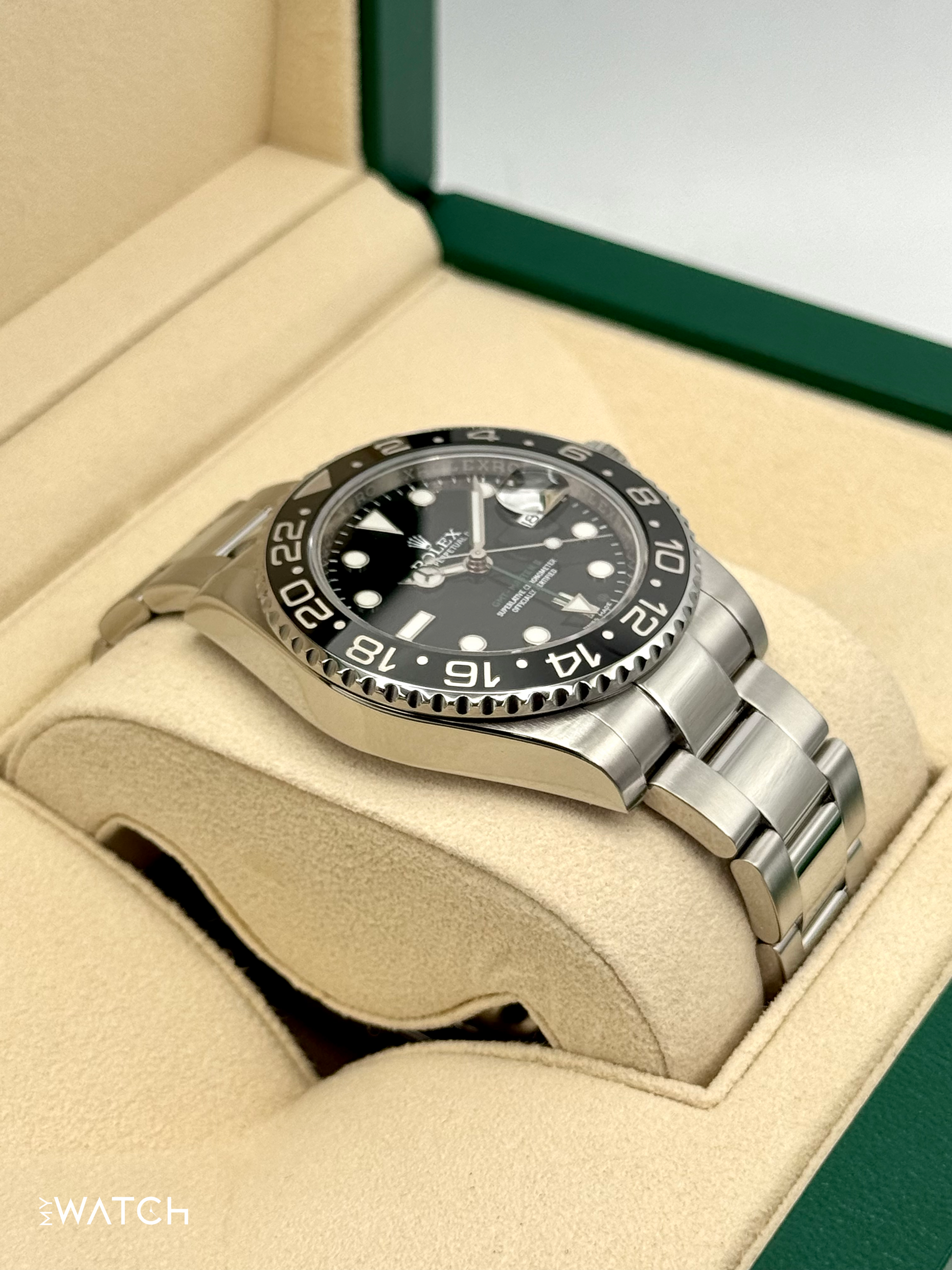 2016 Rolex GMT-Master II 40mm 116710LN Stainless Steel Black Dial - MyWatchLLC
