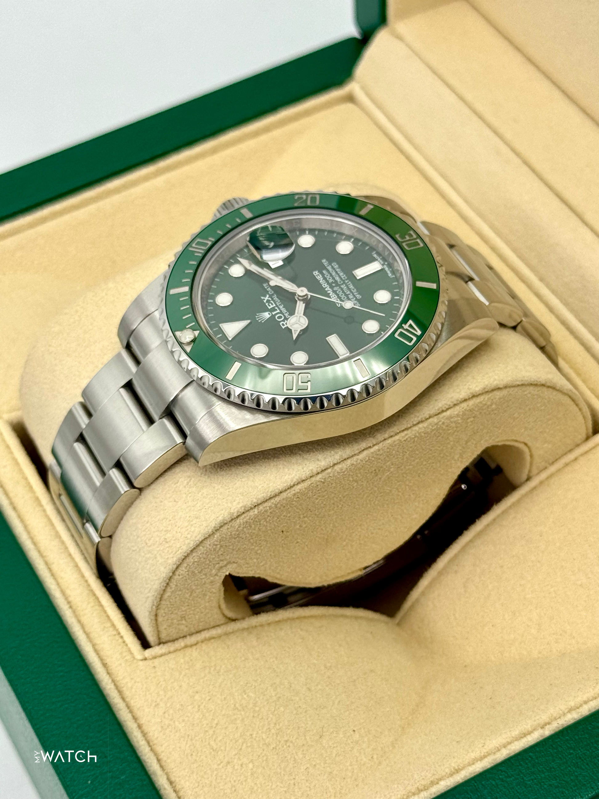 2017 Rolex Submariner "Hulk" 40mm 116610LV Green Dial - MyWatchLLC
