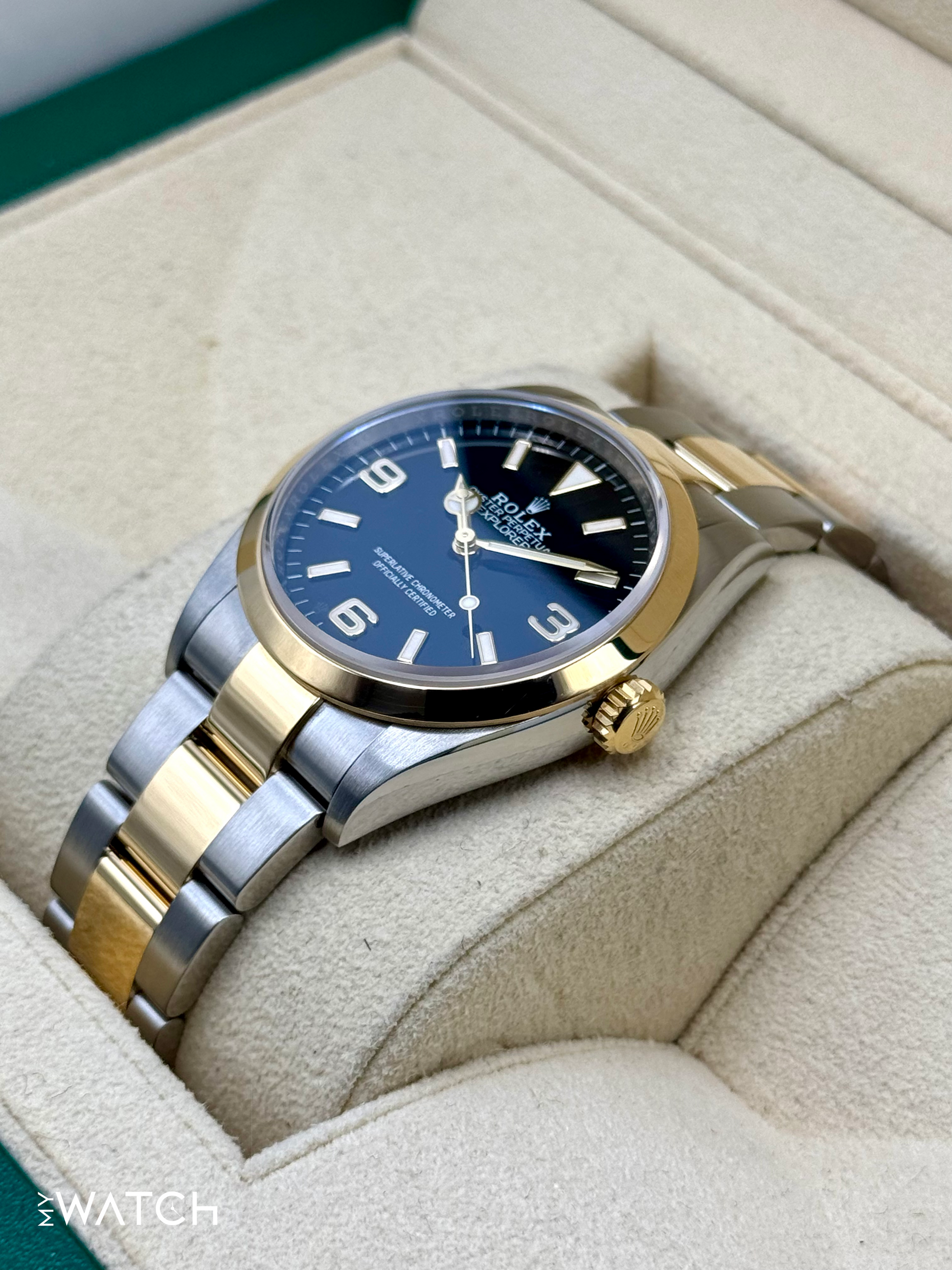 2021 Rolex Explorer 36mm 124273 Two-Tone Black Dial - MyWatchLLC