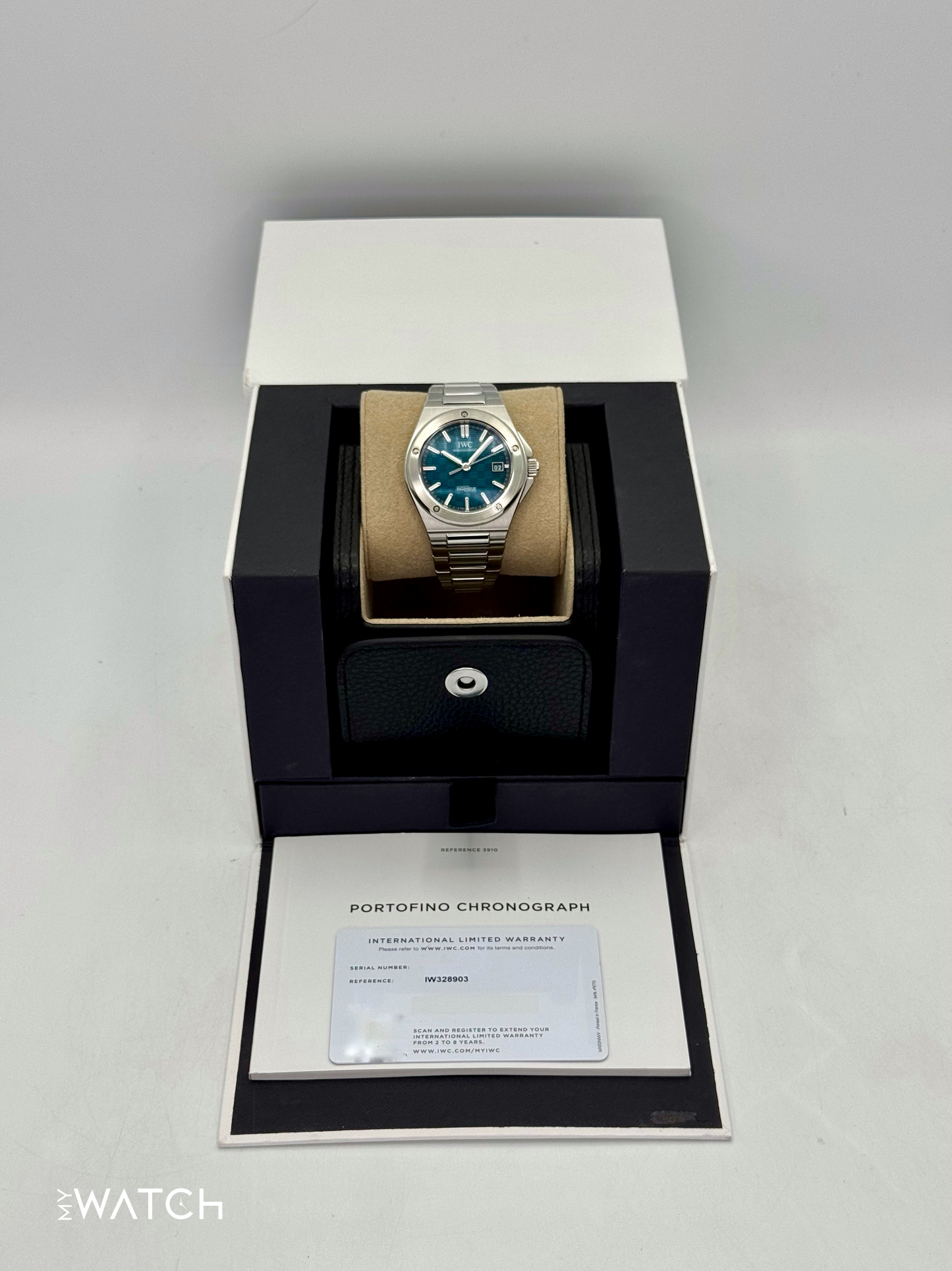 2024 IWC Ingenieur Automatic 40mm IW328903 Stainless Steel Aqua Dial - MyWatchLLC