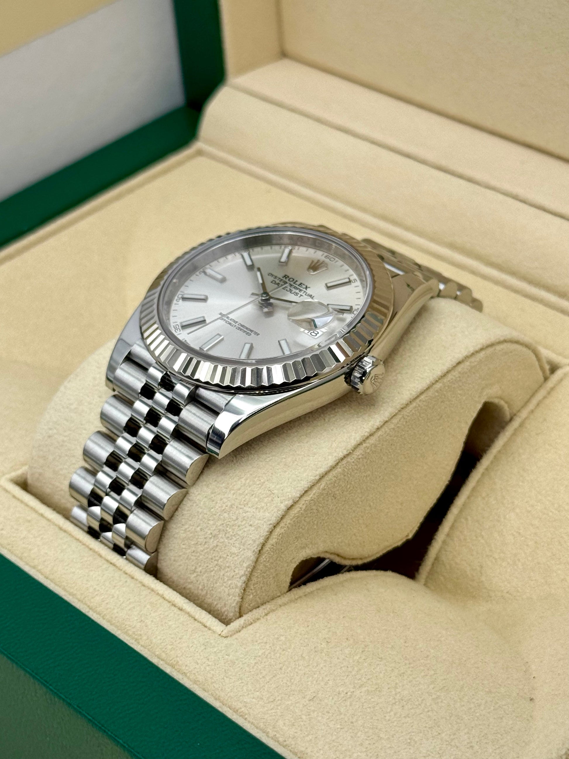 2017 Rolex Datejust 41mm 126334 Stainless Steel Jubilee Silver Dial - MyWatchLLC