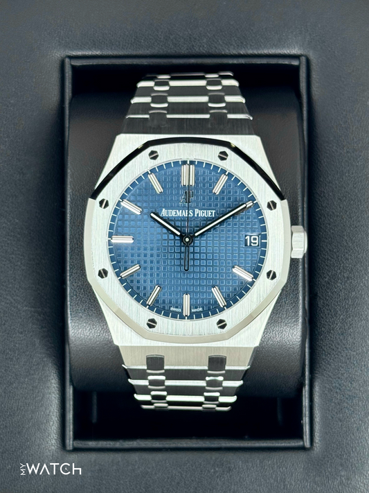 2019 Audemars Piguet Royal Oak 41mm 15500ST Blue Dial - MyWatchLLC