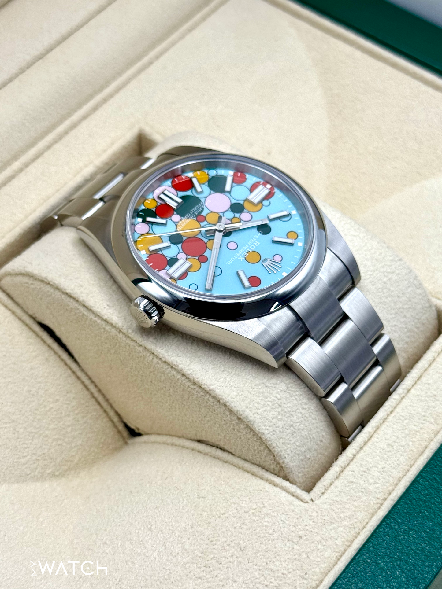 2024 Rolex Oyster Perpetual 41mm 124300 Celebration Dial - MyWatchLLC