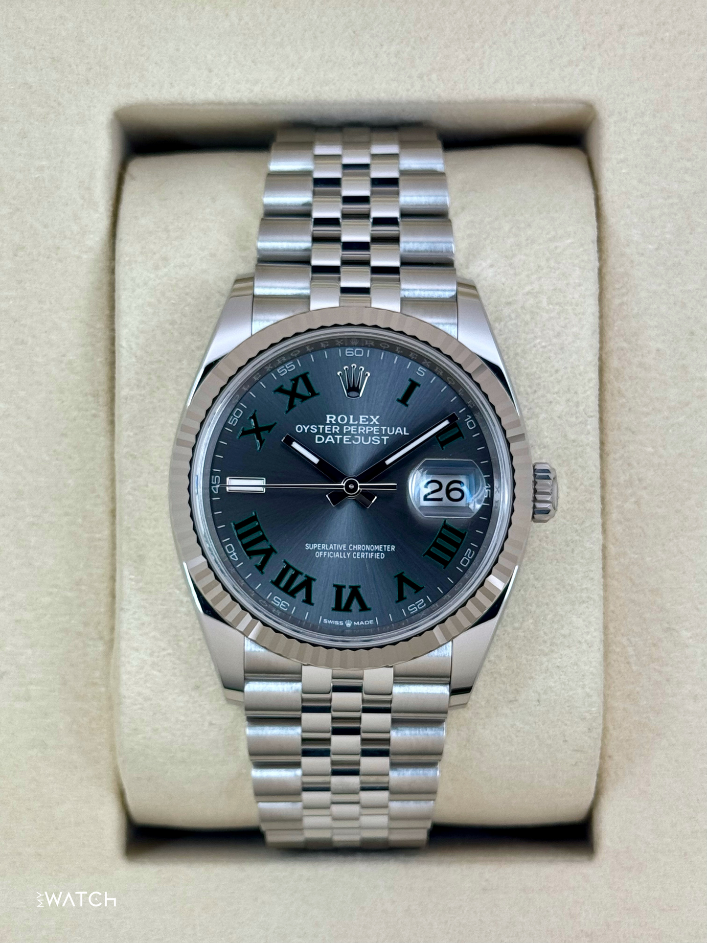 NEW 2025 Rolex Datejust 36mm 126234 Jubilee Wimbledon Dial