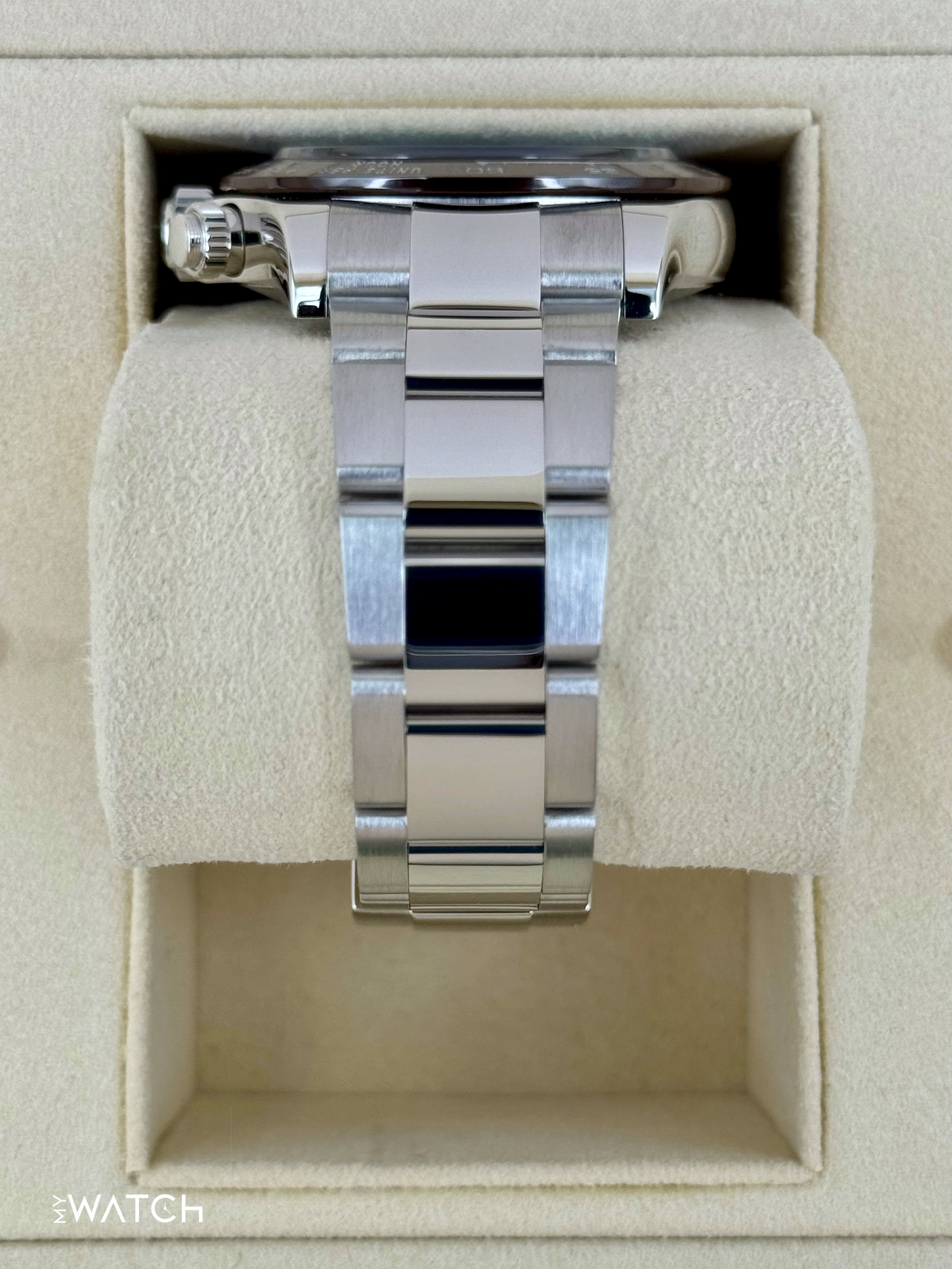 2020 Rolex Daytona 40mm 116506 Platinum Ice Blue Diamond Baguette Dial - MyWatchLLC