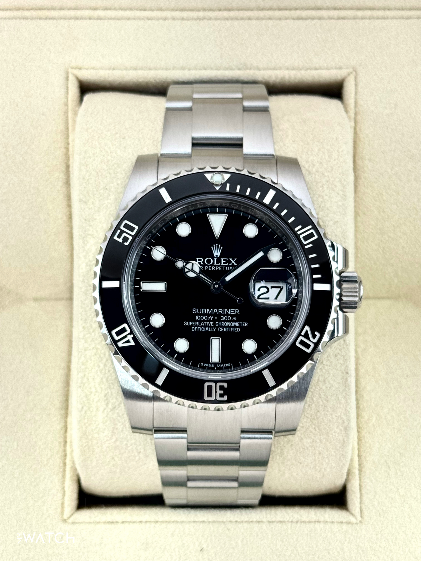 2016 Rolex Submariner 40mm 116610LN Stainless Steel Black Dial - MyWatchLLC