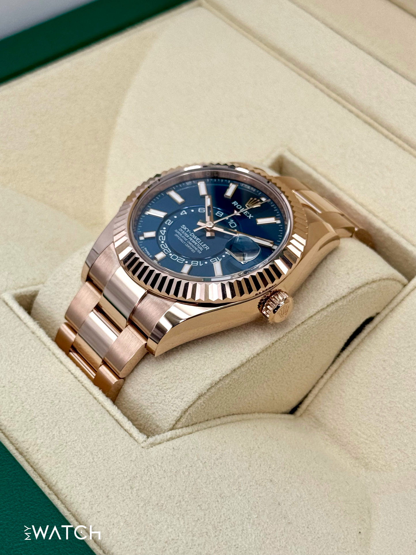 NEW 2025 Rolex Sky-Dweller 42mm 336935 Rose Gold Blue Dial - MyWatchLLC