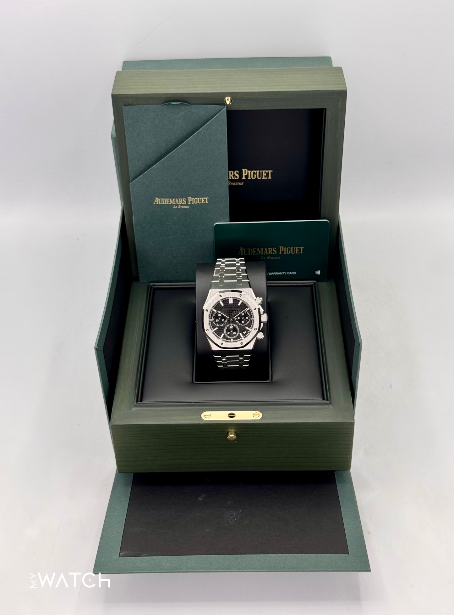 2023 Audemars Piguet Royal Oak Chronograph 41mm 26240ST Black Dial - MyWatchLLC