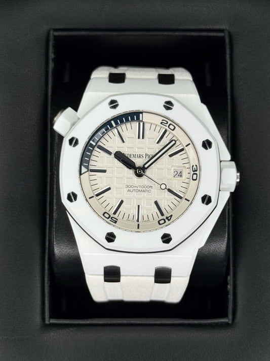 2015 Audemars Piguet Royal Oak Offshore Diver 42mm 15707CB Ceramic - MyWatchLLC