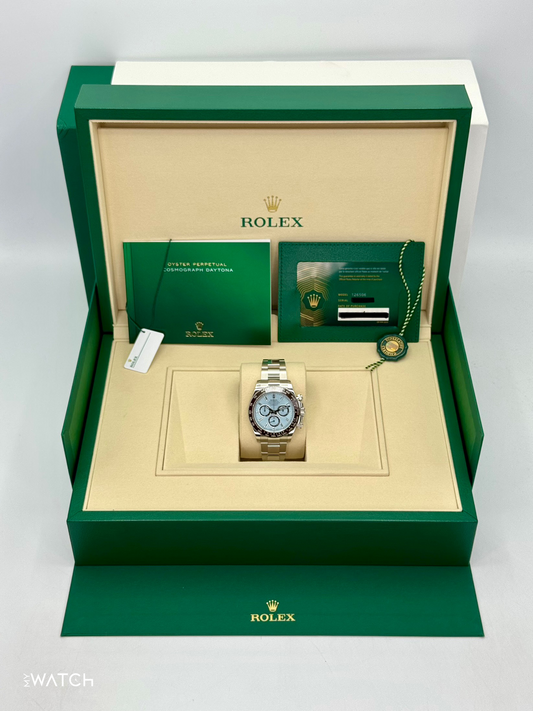 NEW 2025 Rolex Daytona 40mm 126506 Platinum Ice Blue Diamond Baguette Dial - MyWatchLLC