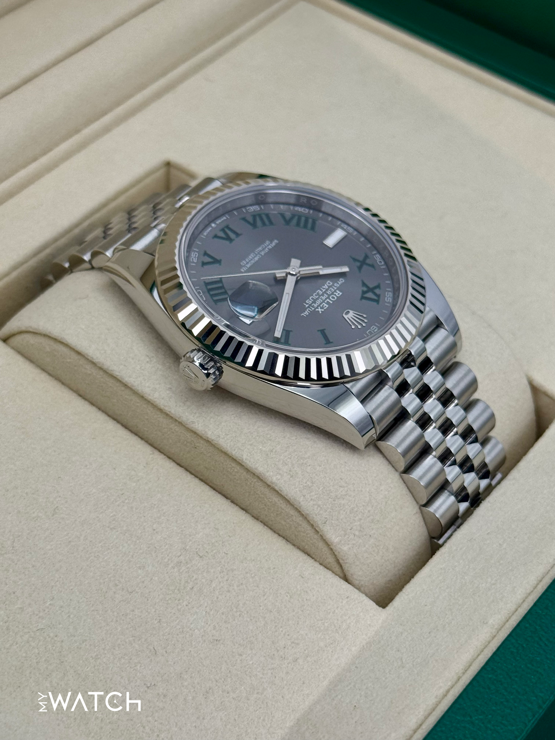 NEW 2025 Rolex Datejust 41mm 126334 Jubilee Wimbledon Dial - MyWatchLLC