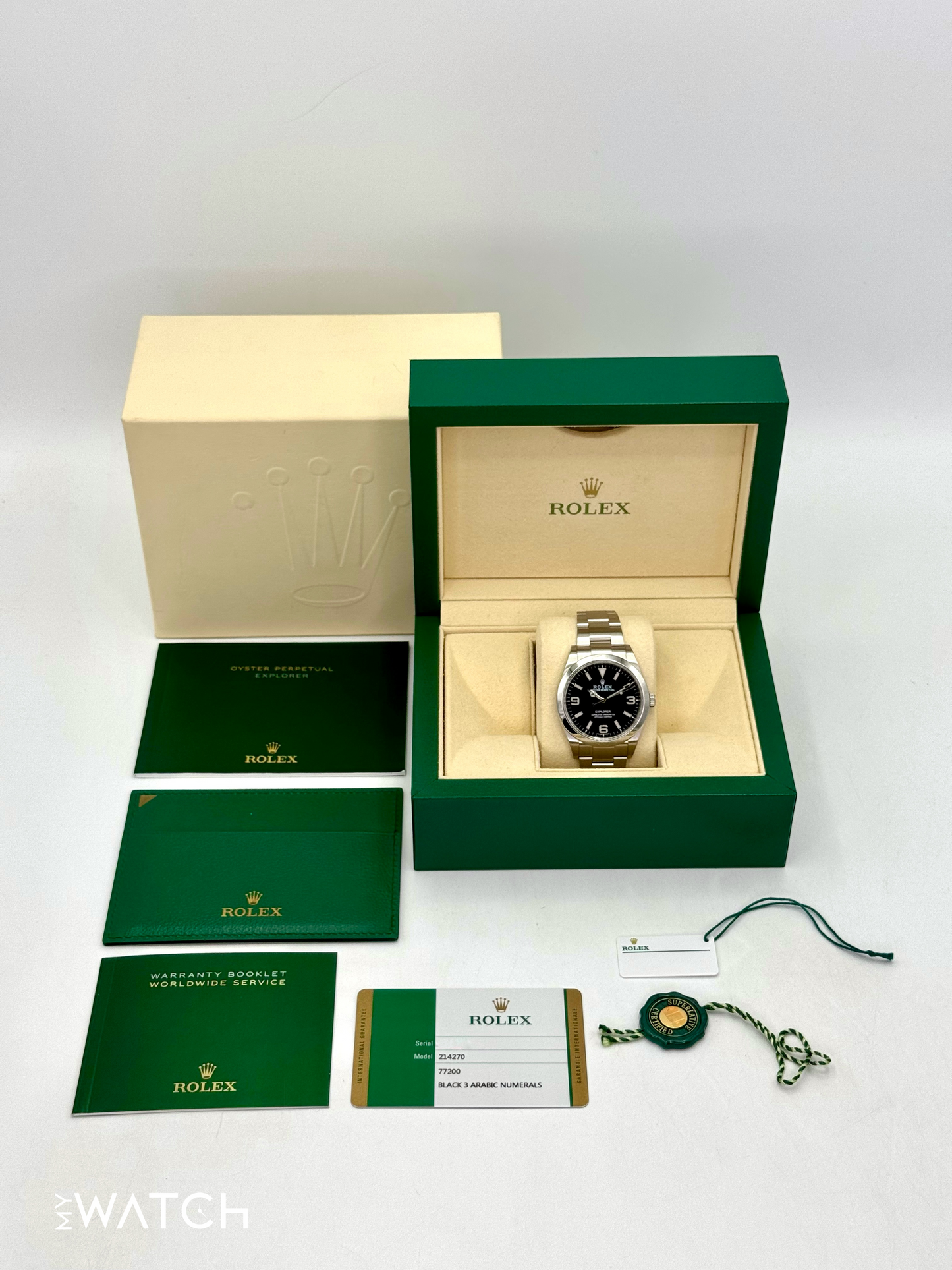 2020 Rolex Explorer 39mm 214270 Stainless Steel Black Dial - MyWatchLLC