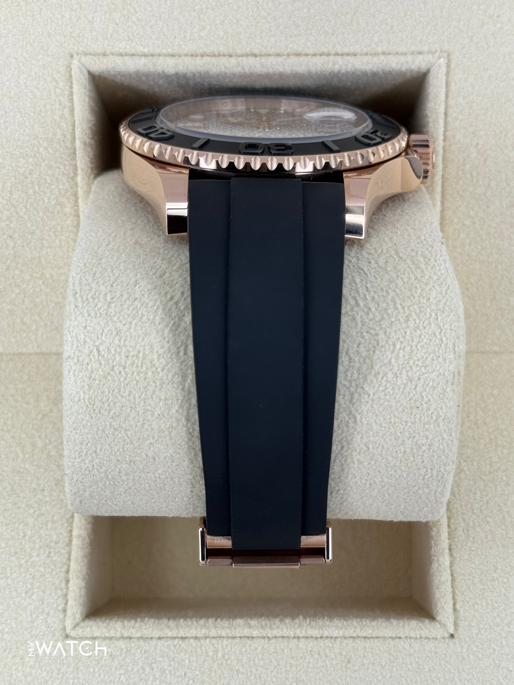 New 2025 Rolex Yacht-Master 40mm 126655 Rose Gold Diamond Paved Dial - MyWatchLLC