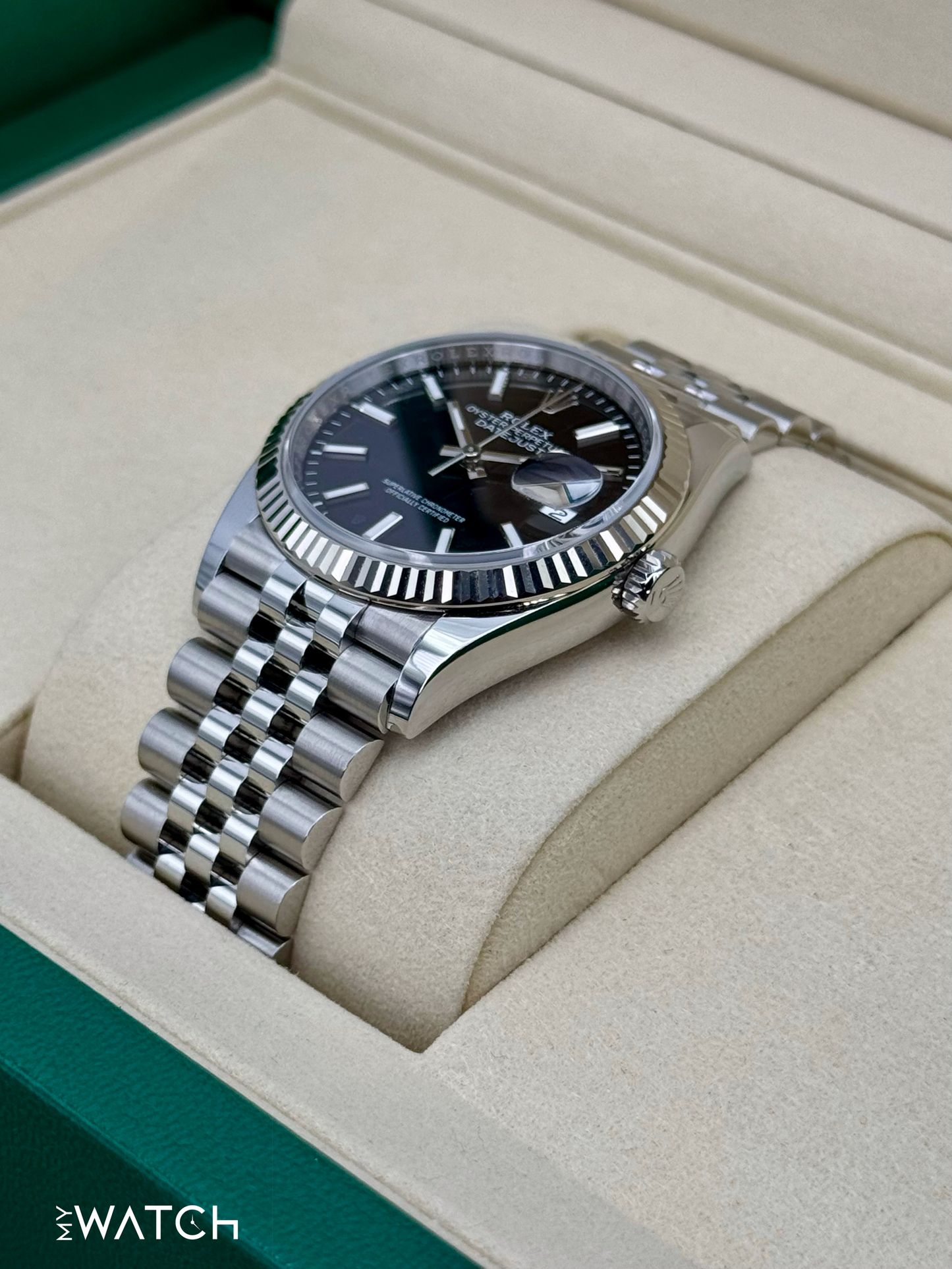 NEW 2025 Rolex Datejust 36mm 126234 Stainless Steel Jubilee Black Dial - MyWatchLLC