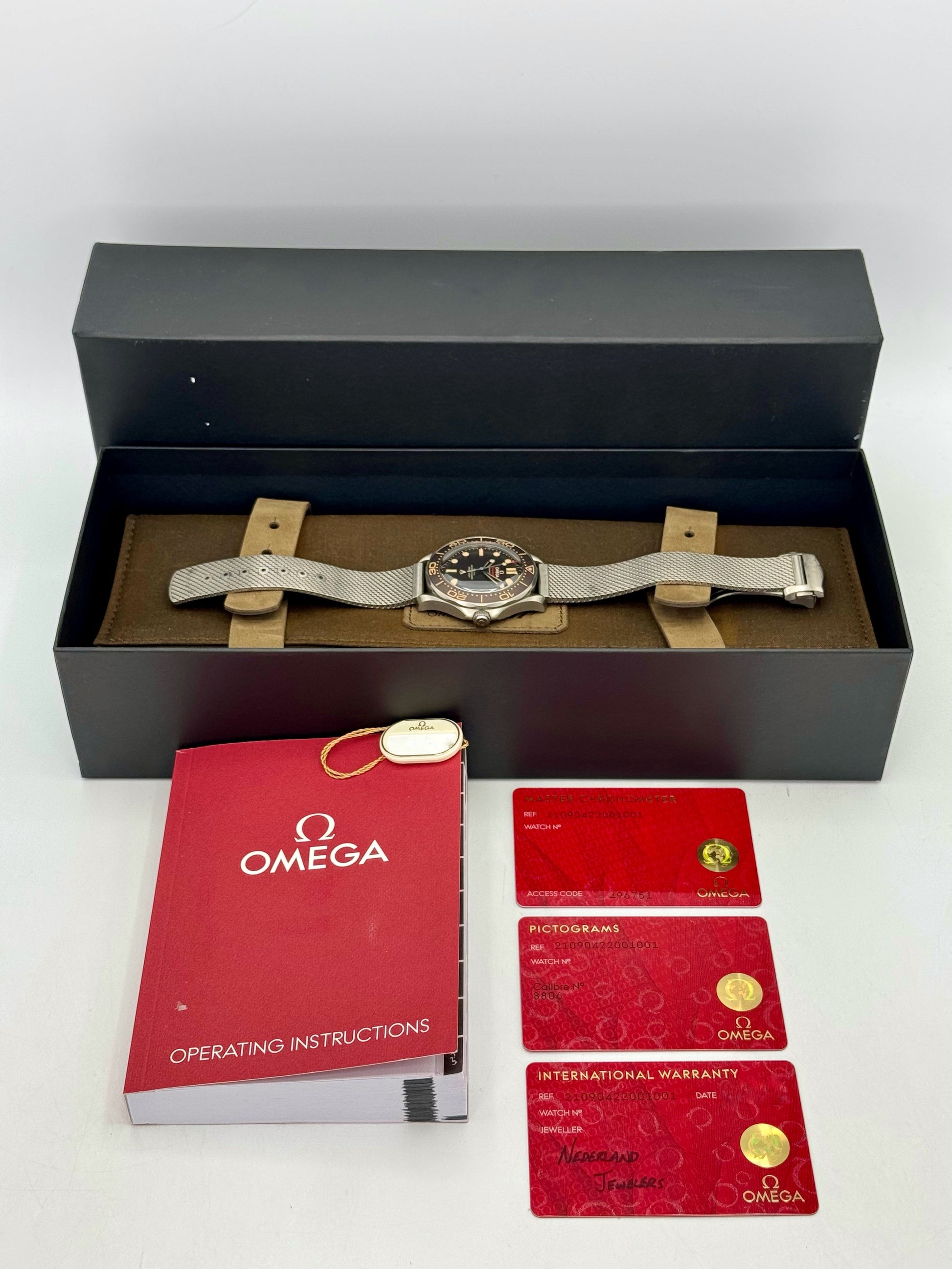 2023 Omega Seamaster Diver 300M 007 42mm Titanium Brown Dial - MyWatchLLC