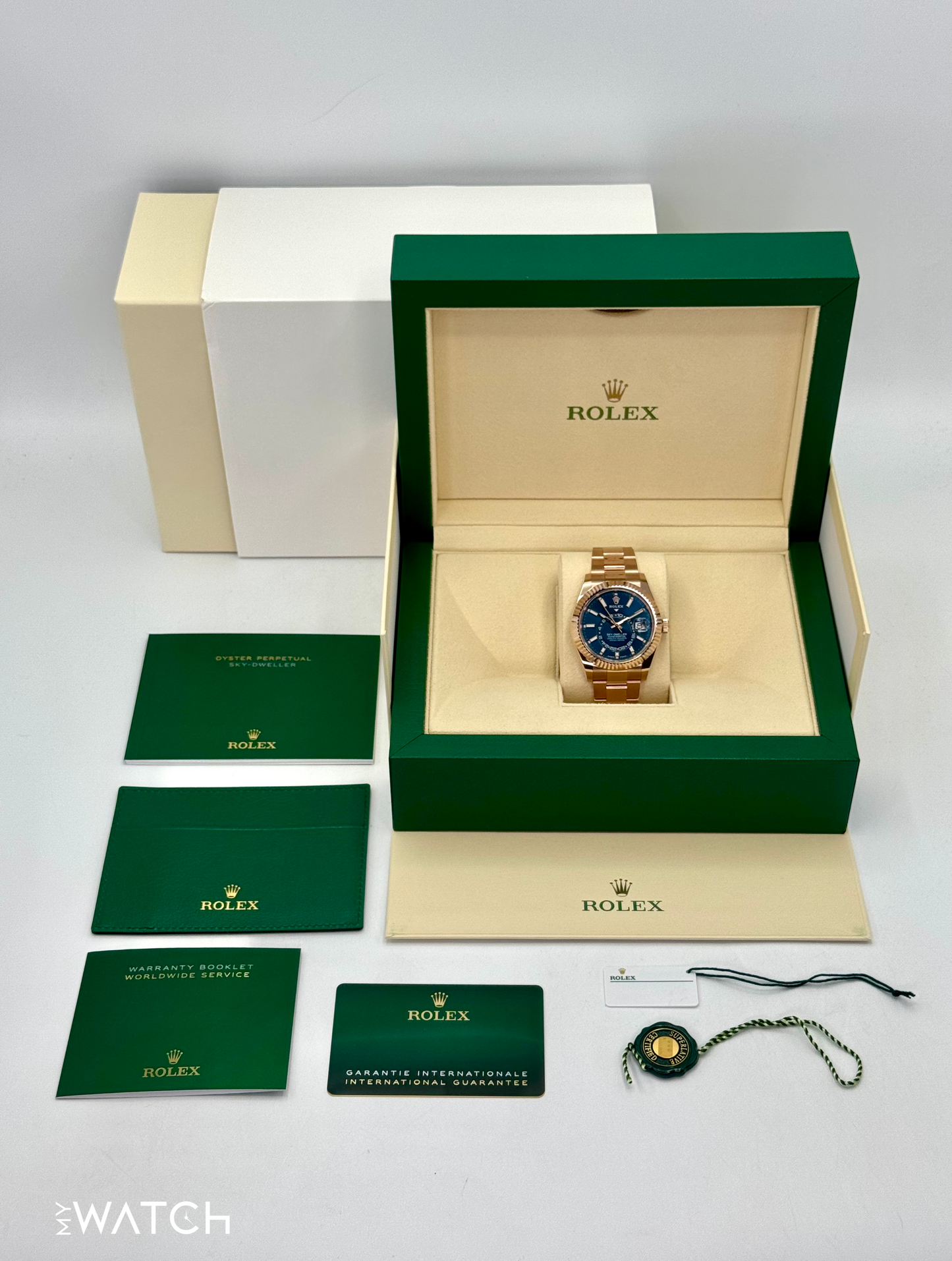NEW 2025 Rolex Sky-Dweller 42mm 336935 Rose Gold Blue Dial - MyWatchLLC