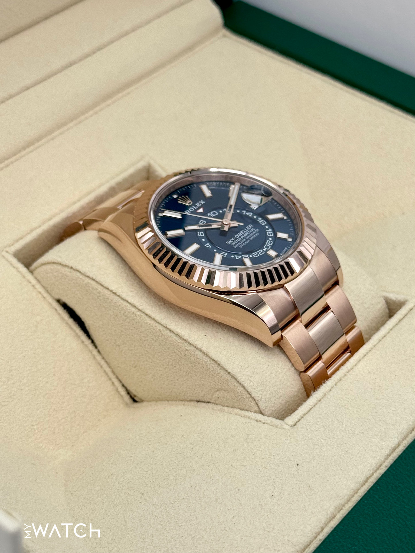 NEW 2025 Rolex Sky-Dweller 42mm 336935 Rose Gold Blue Dial - MyWatchLLC