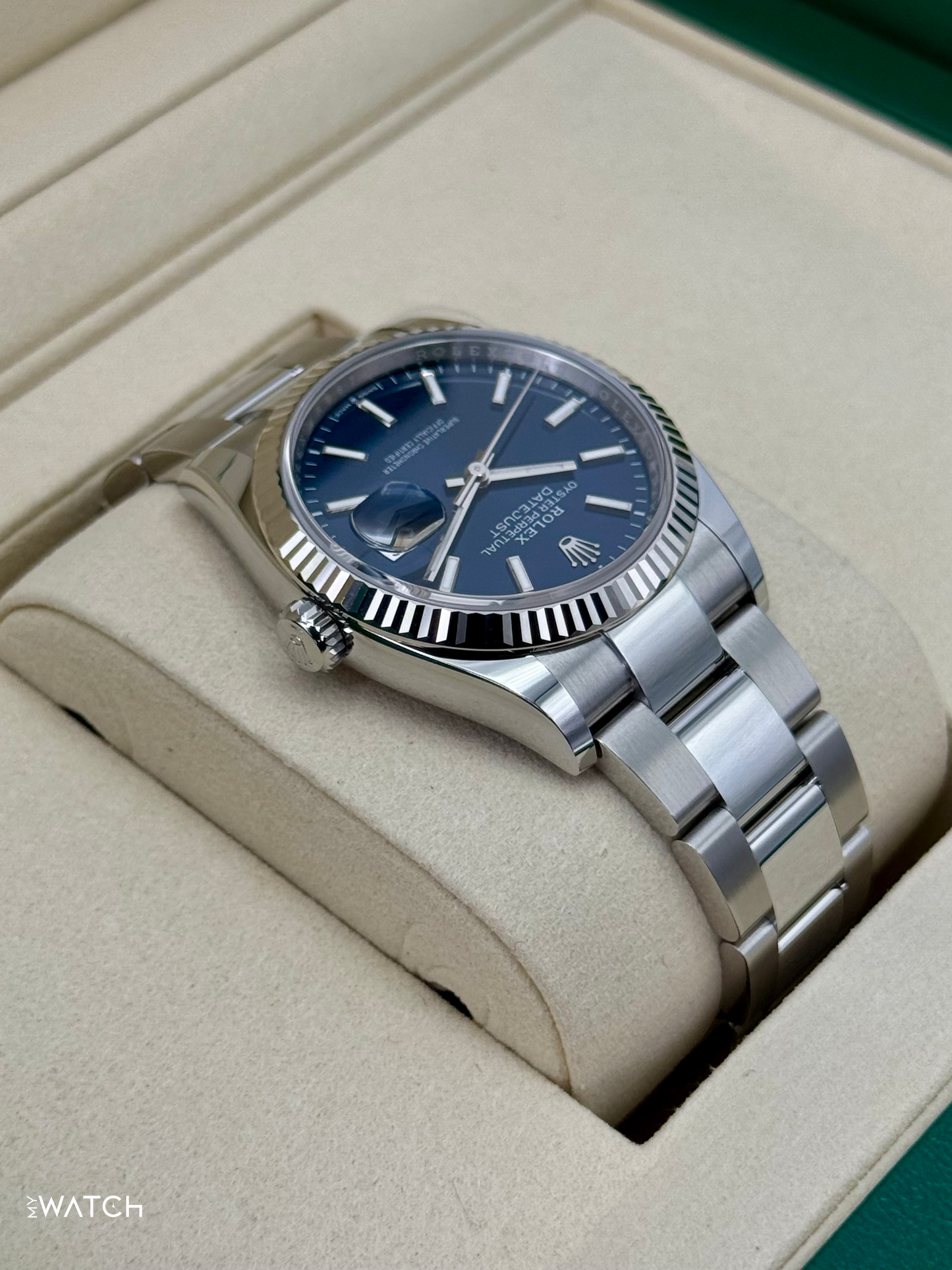NEW 2025 Rolex Datejust 36mm 126234 Stainless Steel Oyster Blue Dial - MyWatchLLC