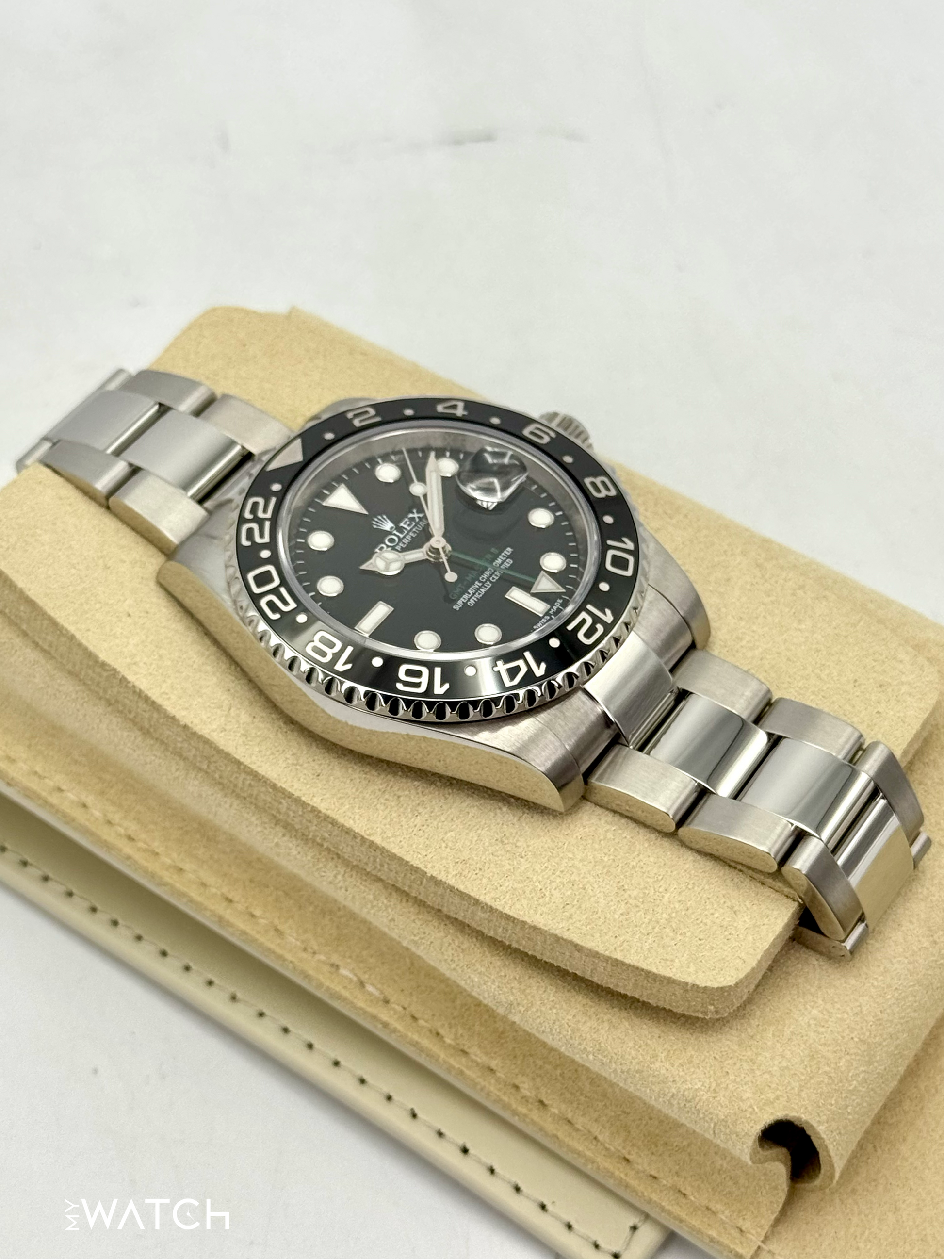 2024 CPO Rolex GMT-Master II 40mm 116710LN Black Dial - MyWatchLLC