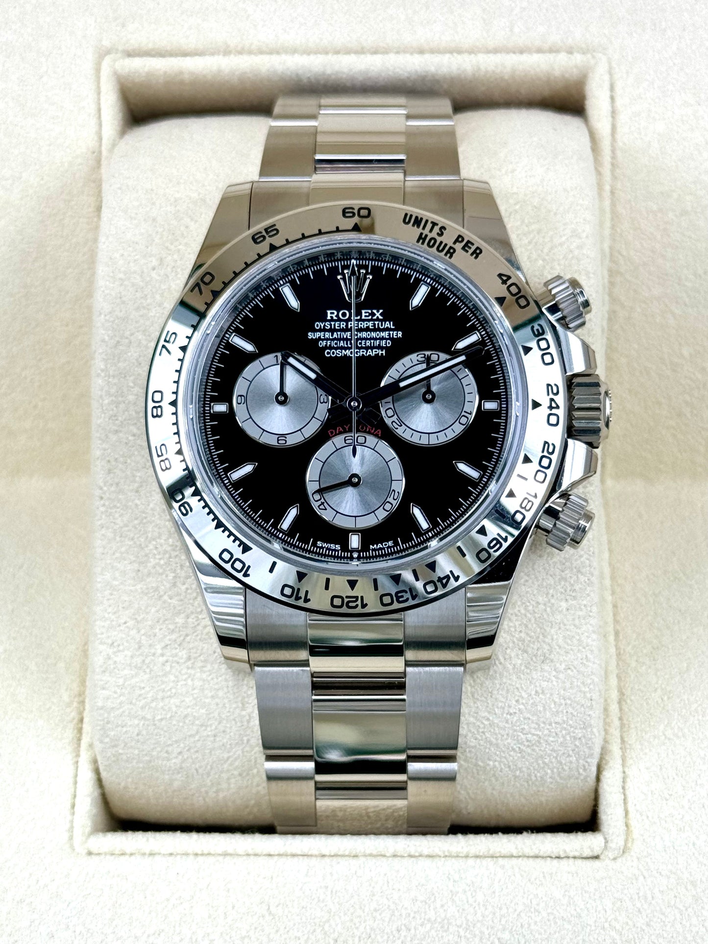 NEW 2023 Rolex Daytona 40mm 126509 White Gold Black Dial - MyWatchLLC