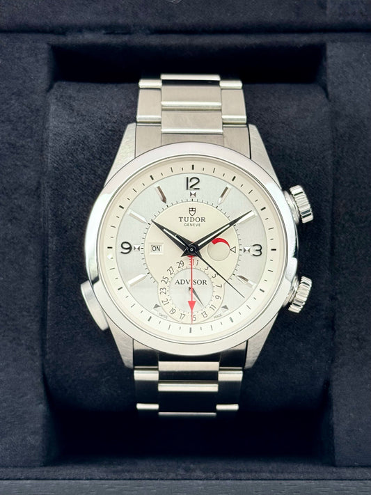 Tudor Heritage Advisor 42mm 79620T Stainless Steel White Dial - MyWatchLLC