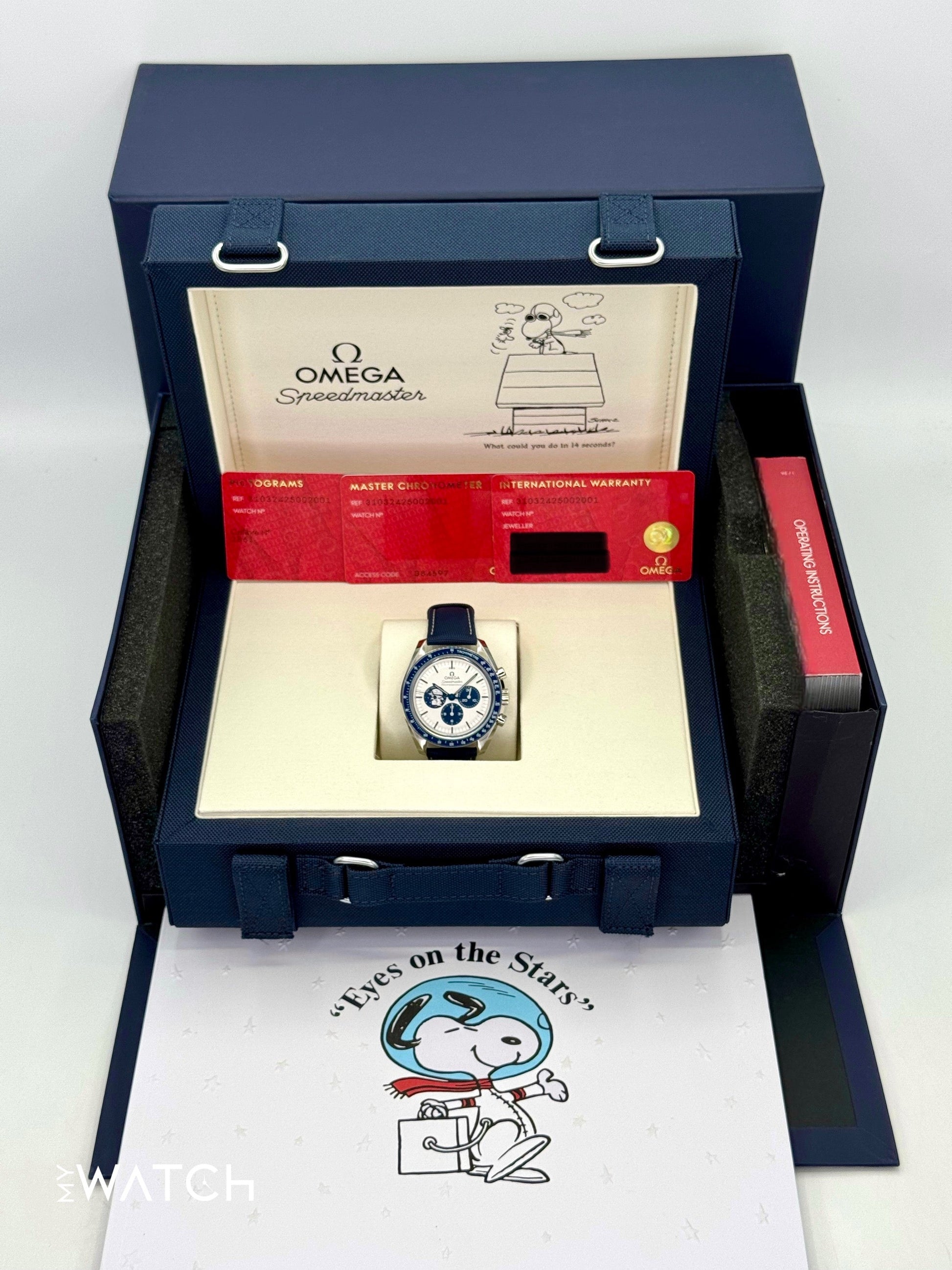 NEW 2025 Omega Speedmaster Silver Snoopy Award 310.32.42.50.02.001 - MyWatchLLC