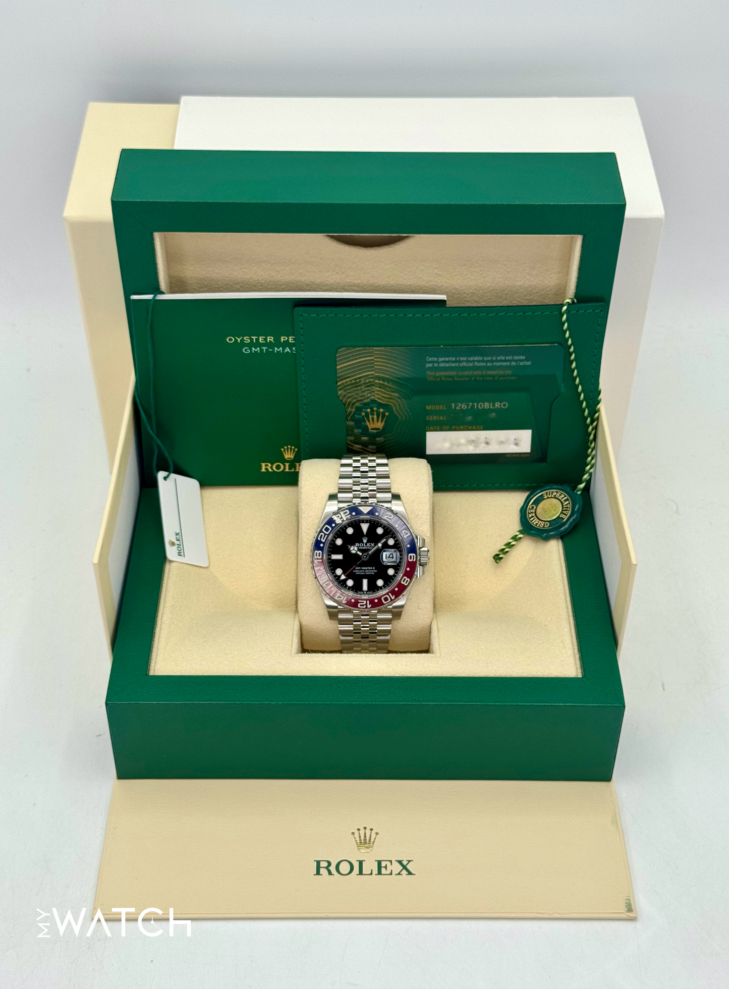 2023 Rolex GMT-Master II "Pepsi" 40mm 126710BLRO Jubilee - MyWatchLLC