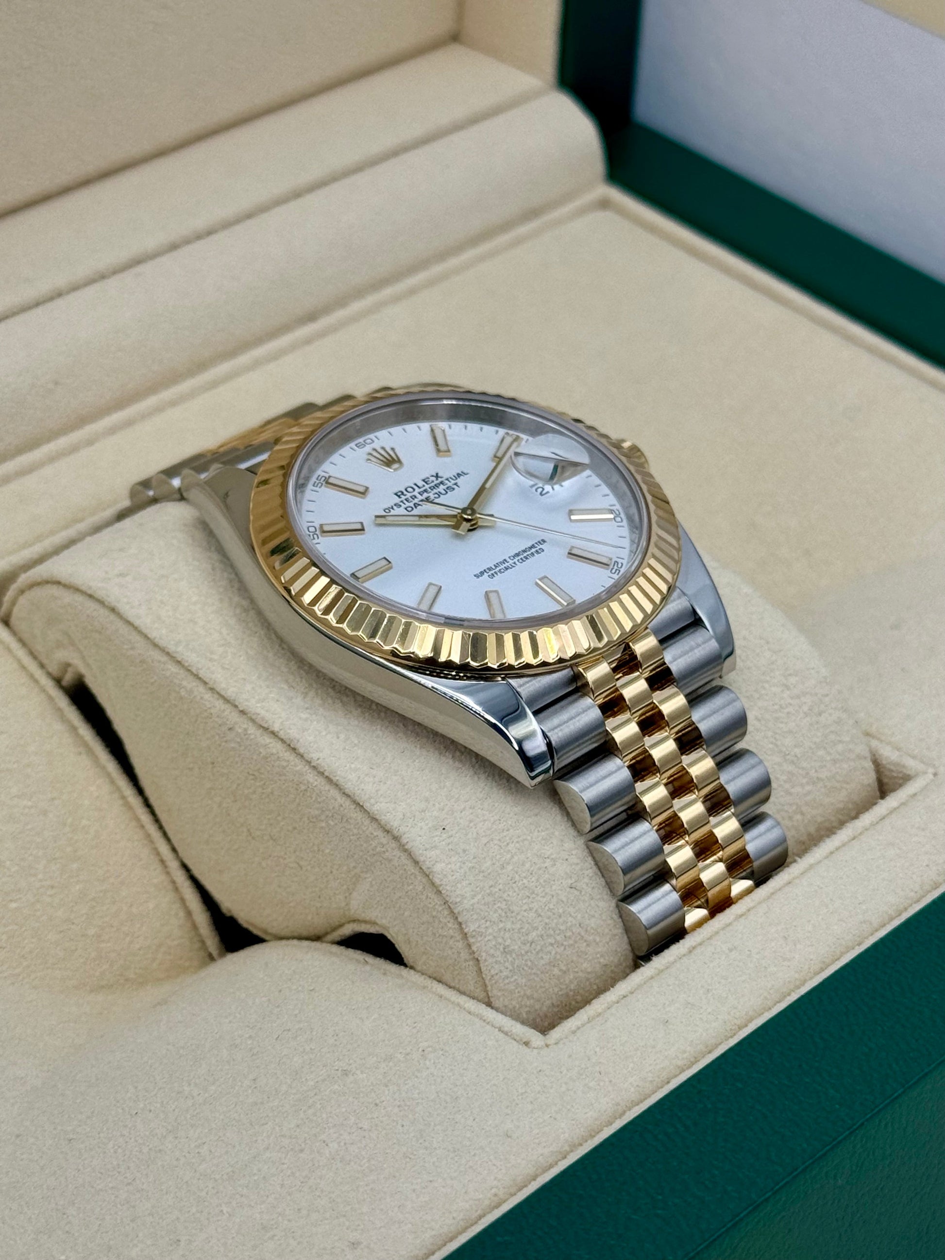 2020 Rolex Datejust 41mm 126333 Two-Tone Jubilee White Dial - MyWatchLLC