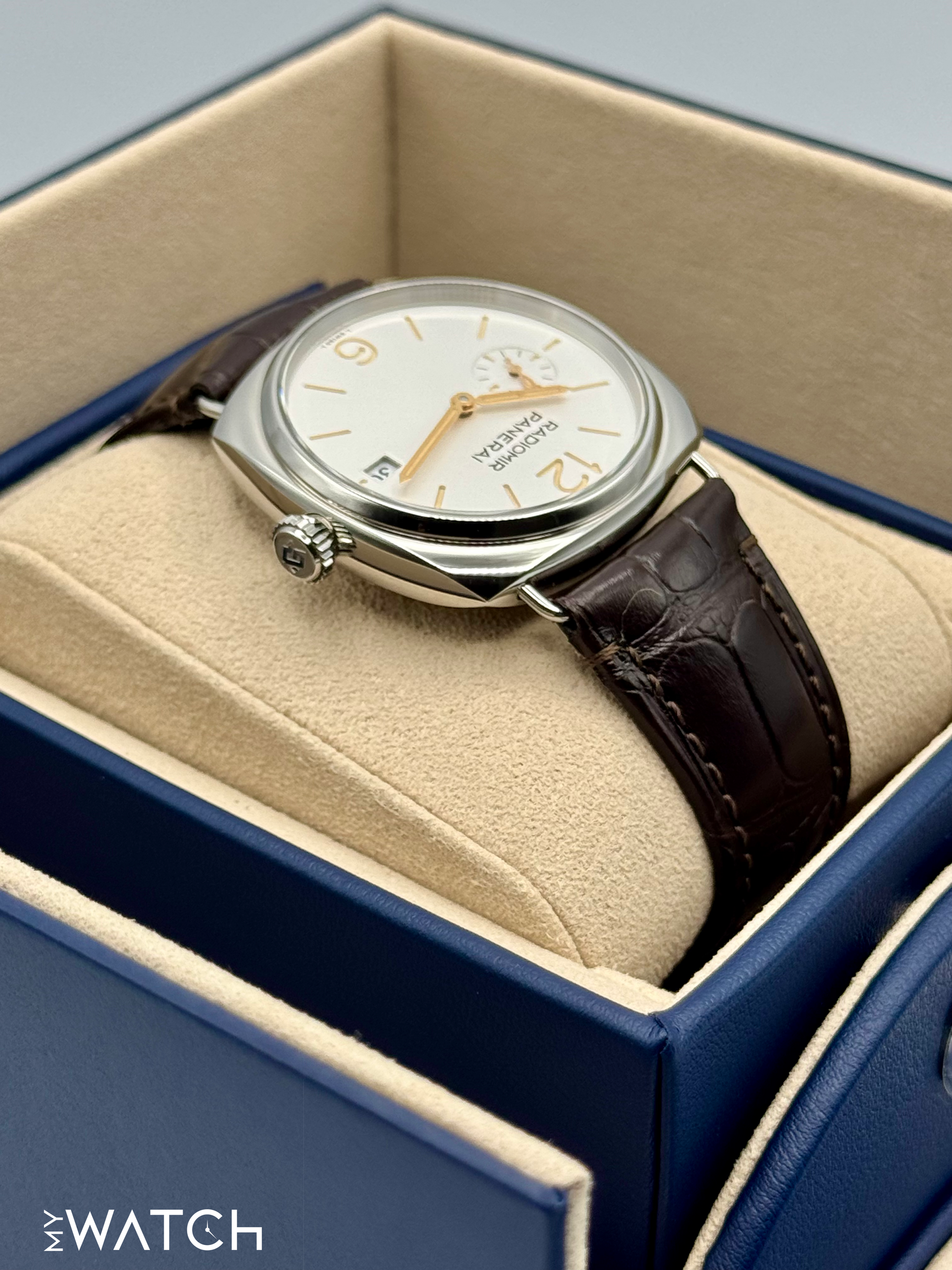 NEW 2024 Panerai Radiomir Quaranta 40mm PAM01570 Stainless Steel White Dial - MyWatchLLC