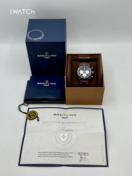 Breitling Aviator 8 B1 Chrono 43mm AB01194 Stainless Steel Black Dial - MyWatchLLC