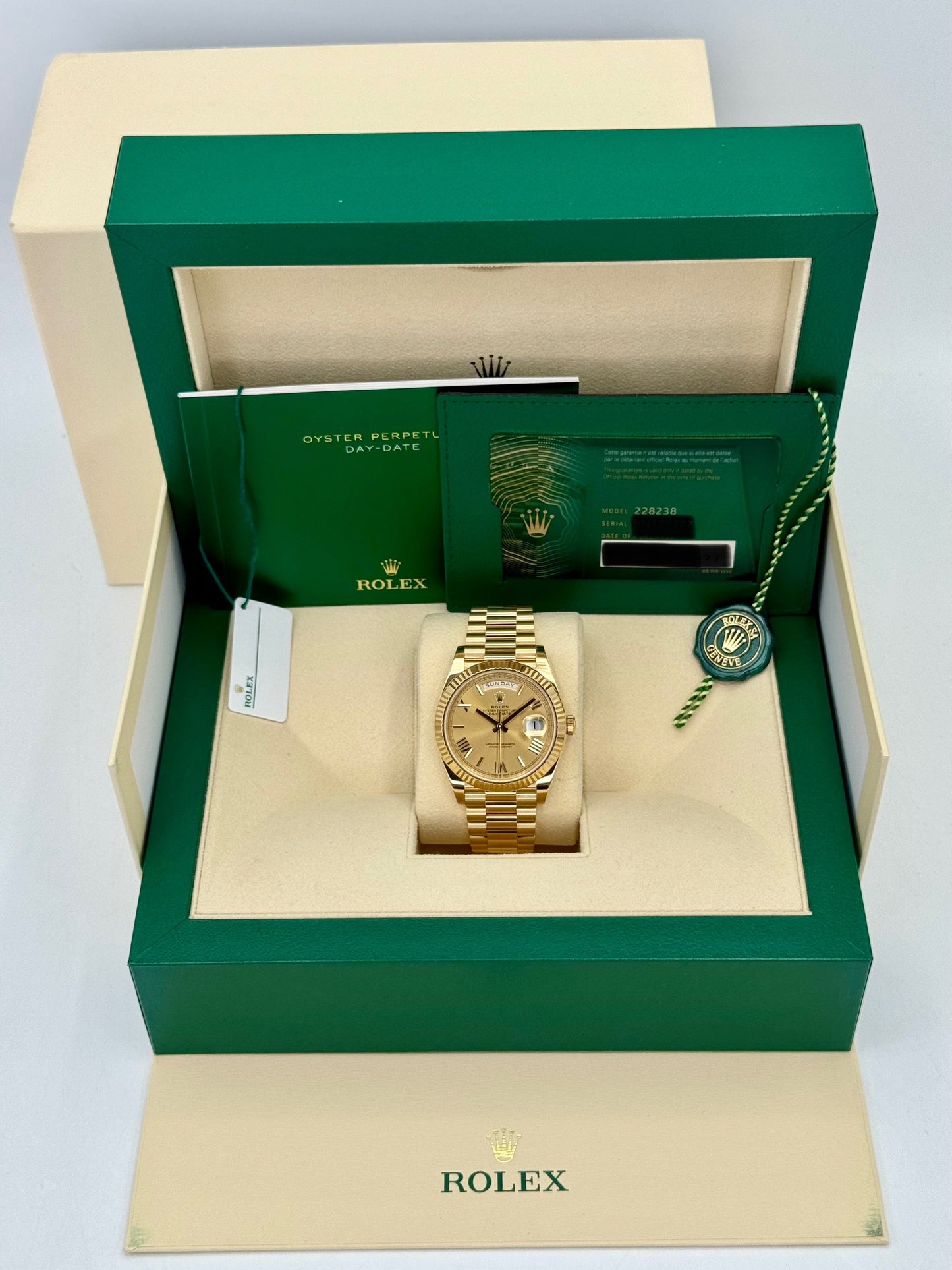 2023 Rolex Day-Date 40mm 228238 Presidential Champagne Dial - MyWatchLLC