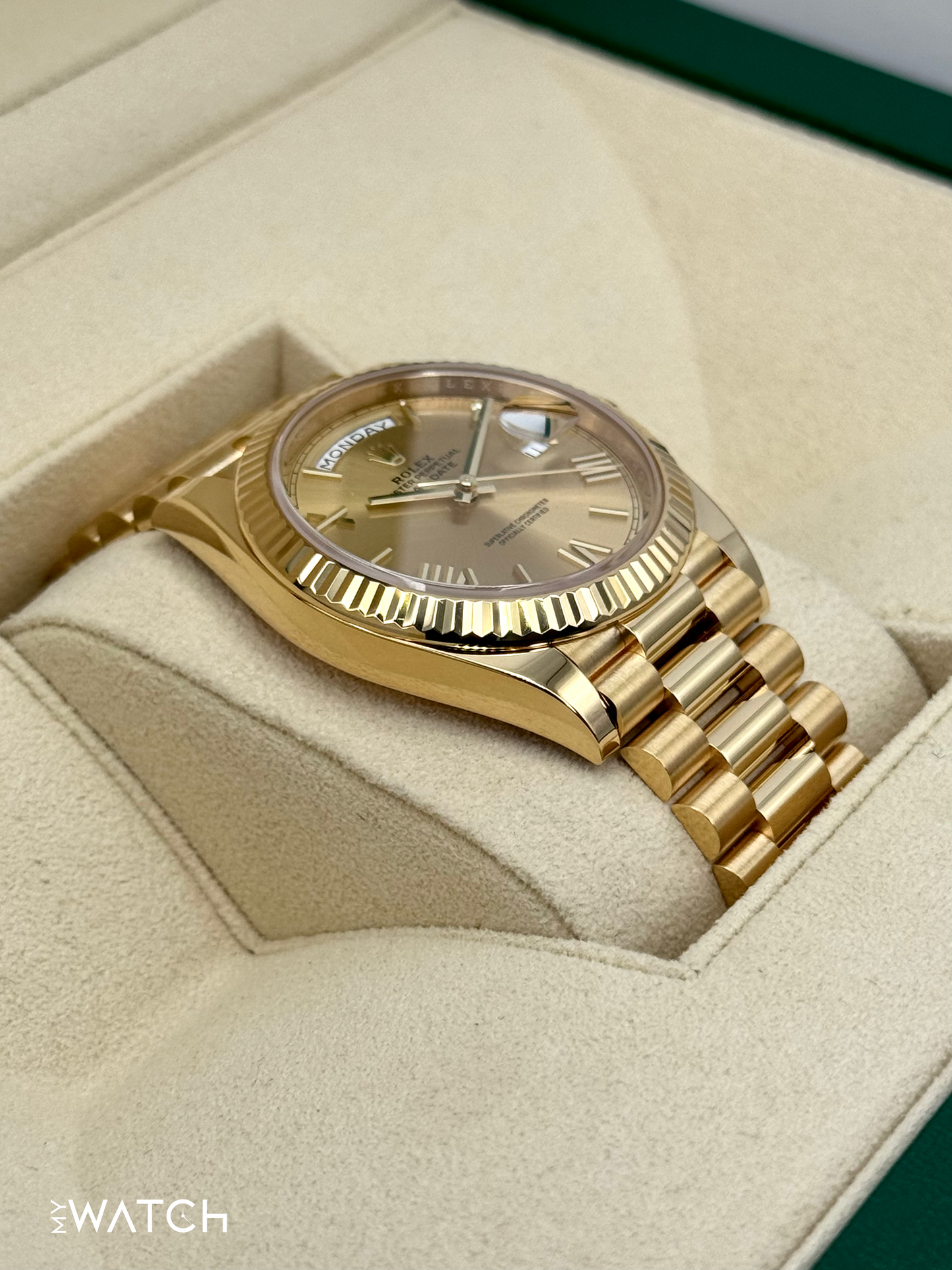 2022 Rolex Day-Date 40mm 228238 Presidential Champagne Dial - MyWatchLLC